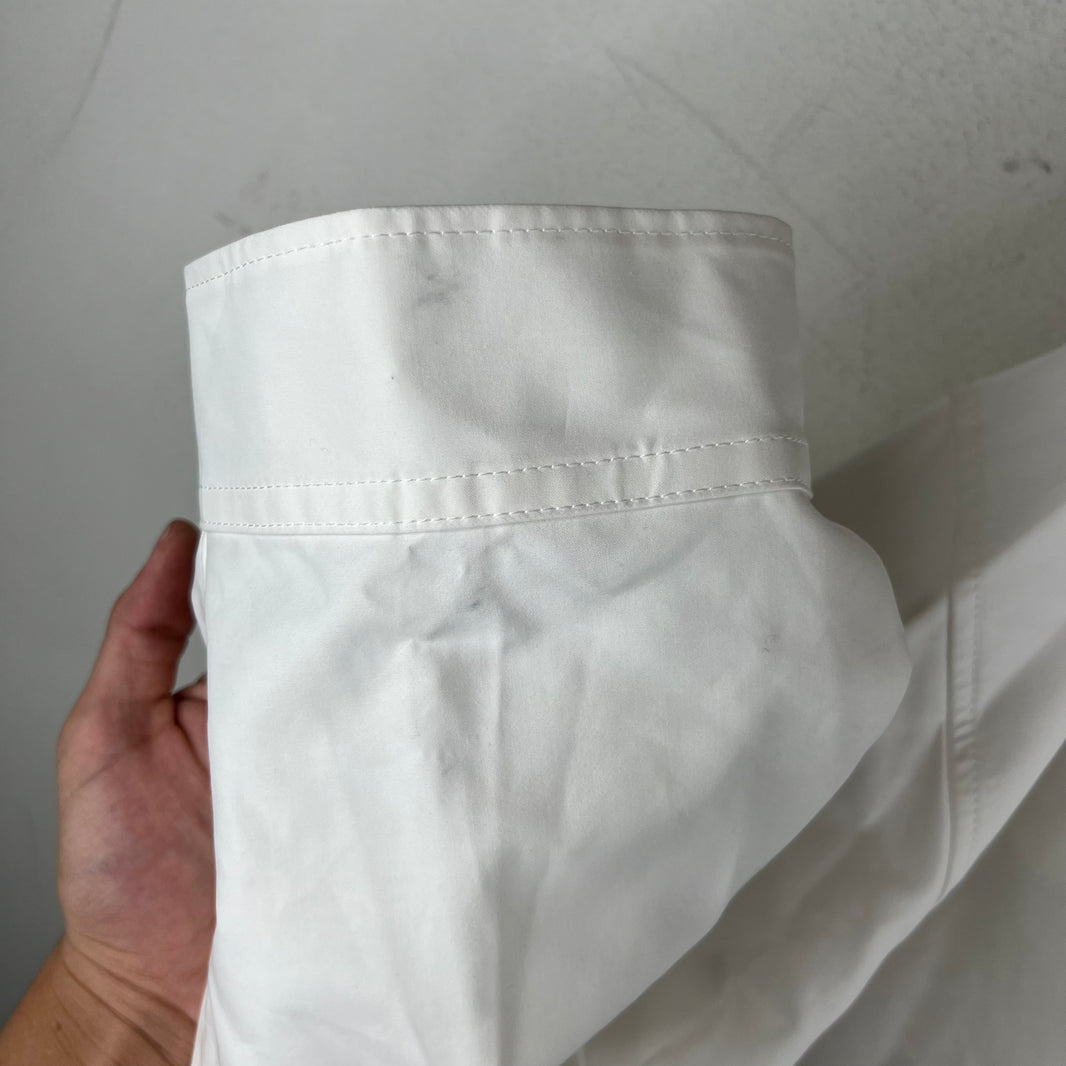 Balenciaga White Cocoon Snap Button LS Shirt