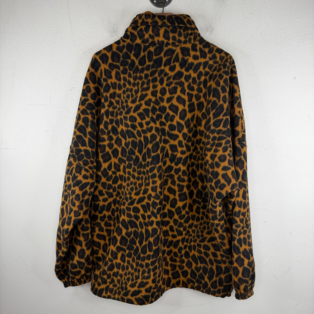 Balenciaga Leopard Hooded Fleece