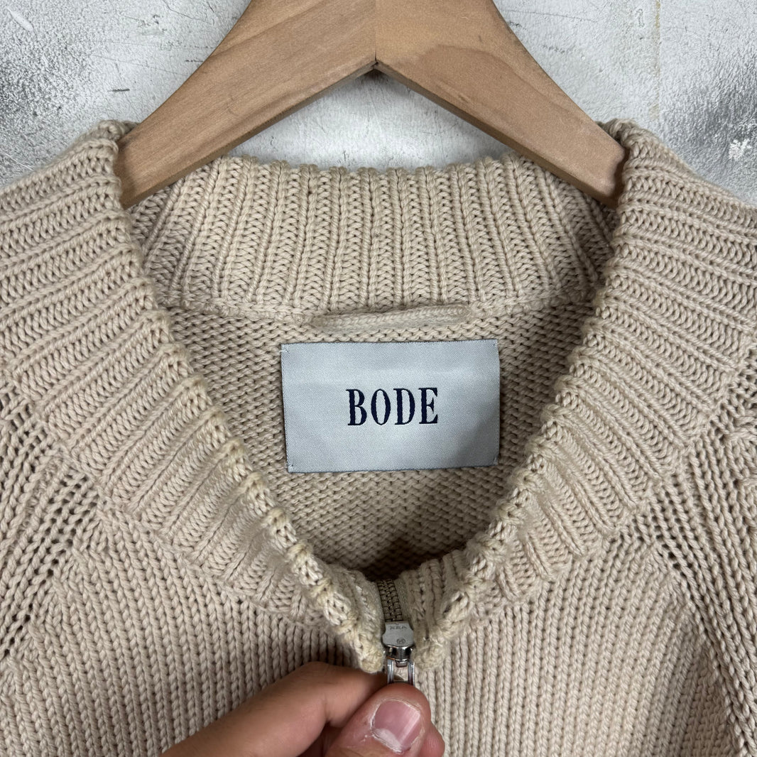 Bode Nuts Full Zip Sweater