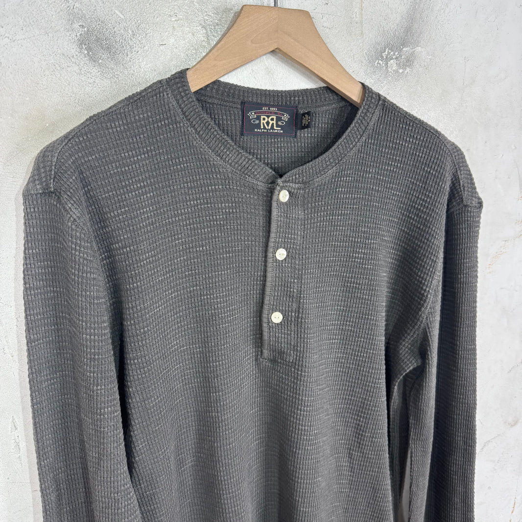 RRL Grey Henley Shirt