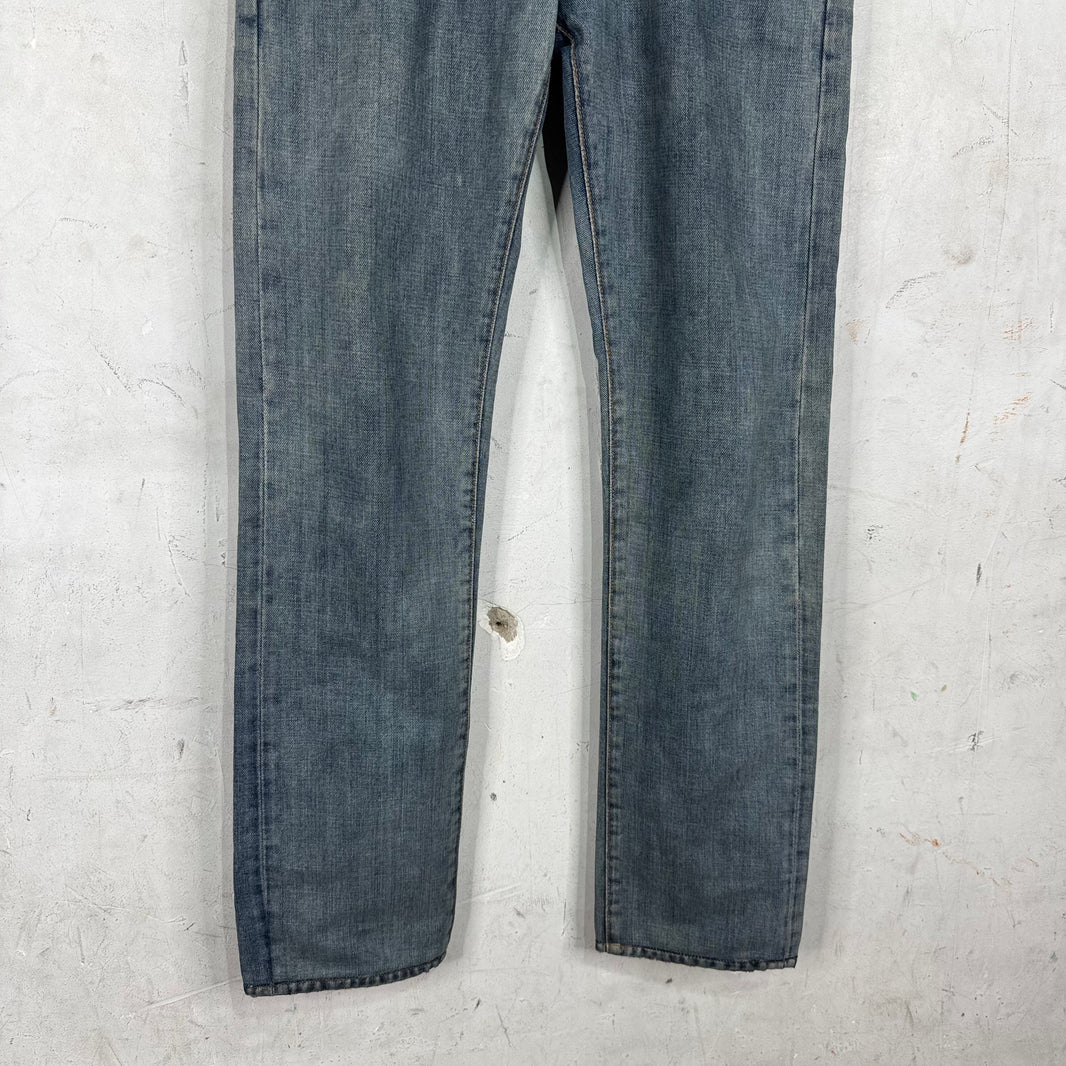 Dior SS08 Silver Waxed Jeans