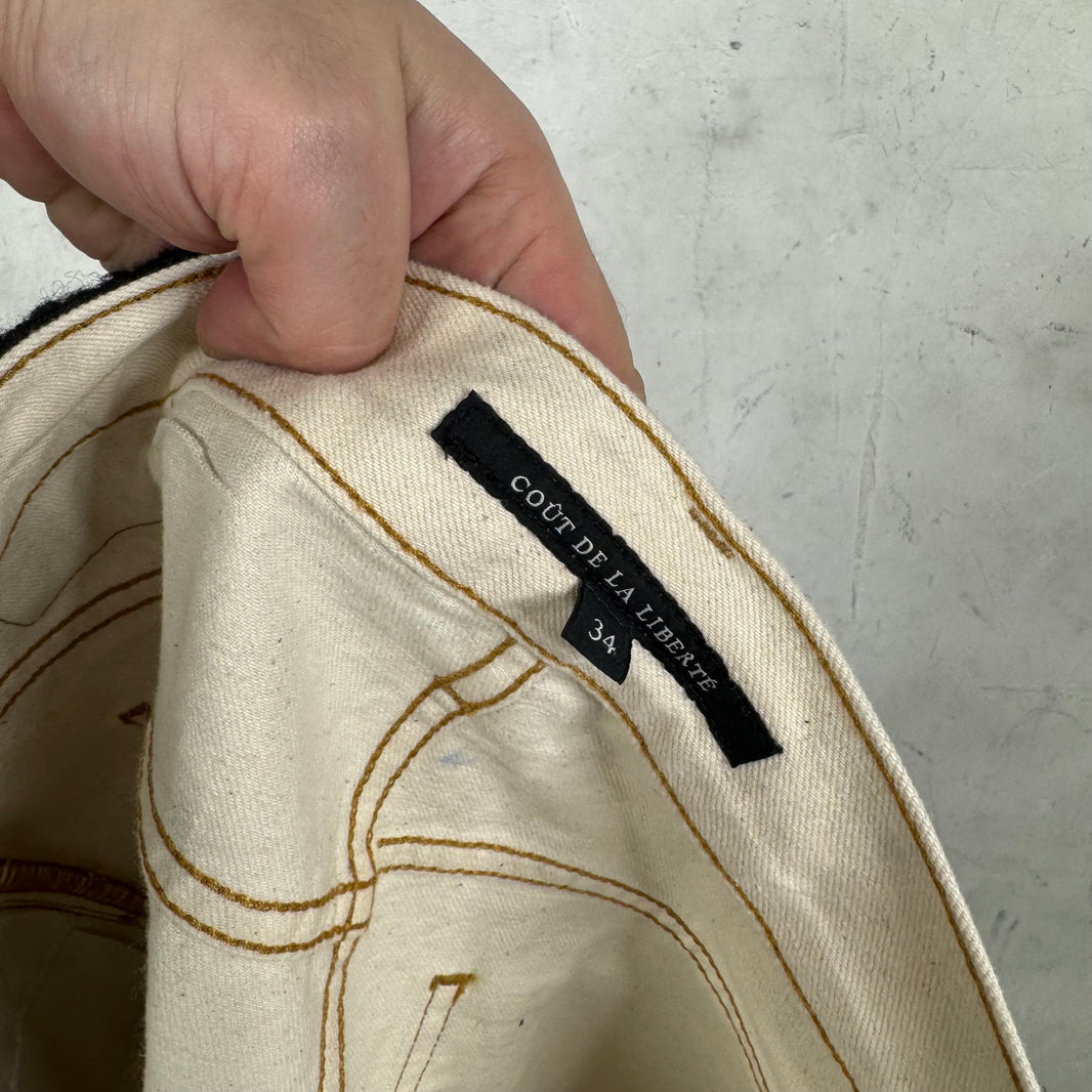 Cout De La Liberte Flared Waxed Trompe Pants