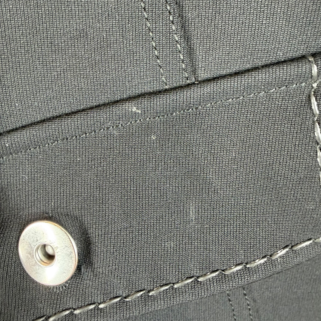 Bottega Veneta Salon 2 Wool Contrast Stitch Cargo Pants