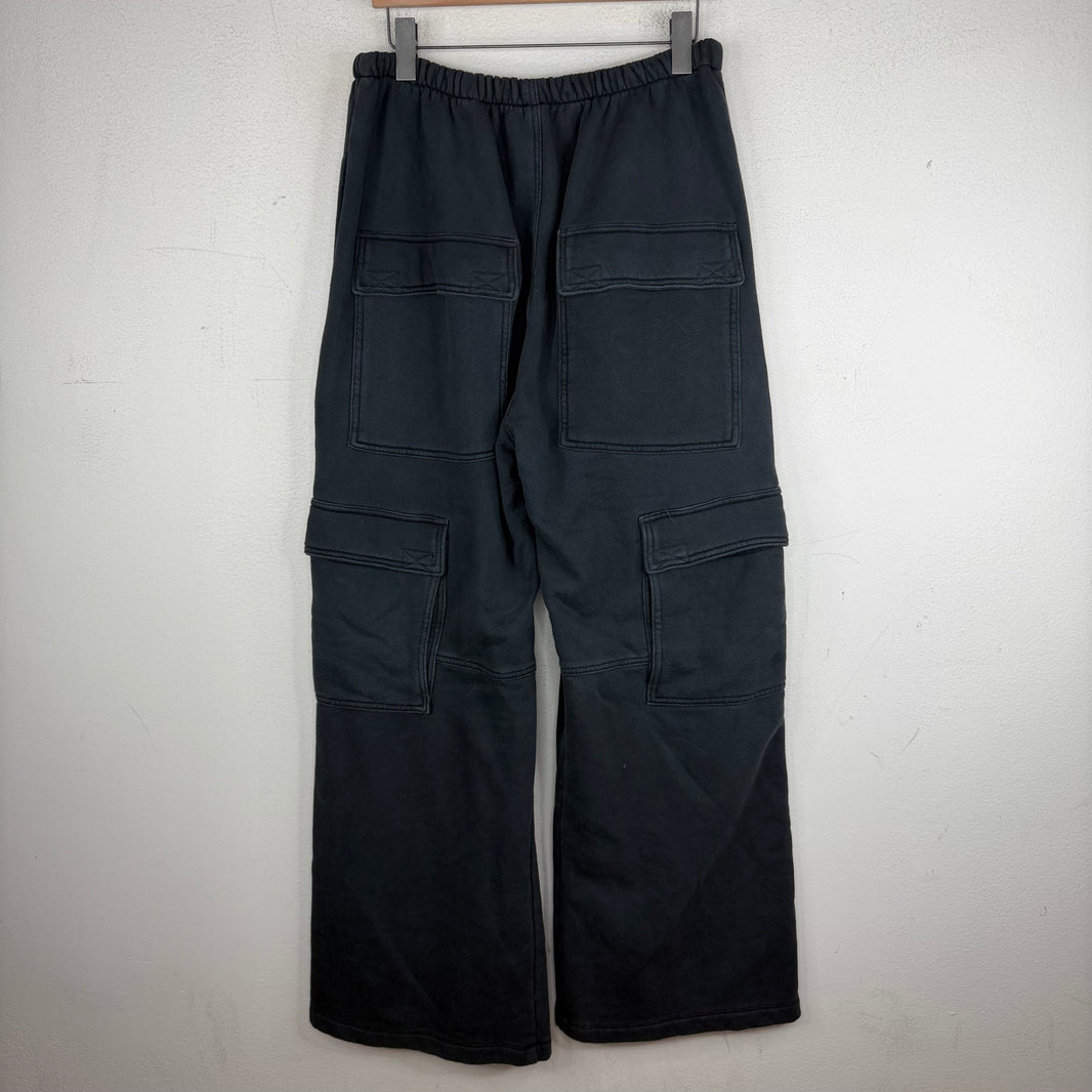 Greg Ross Gray Baggy Cargo Sweatpants