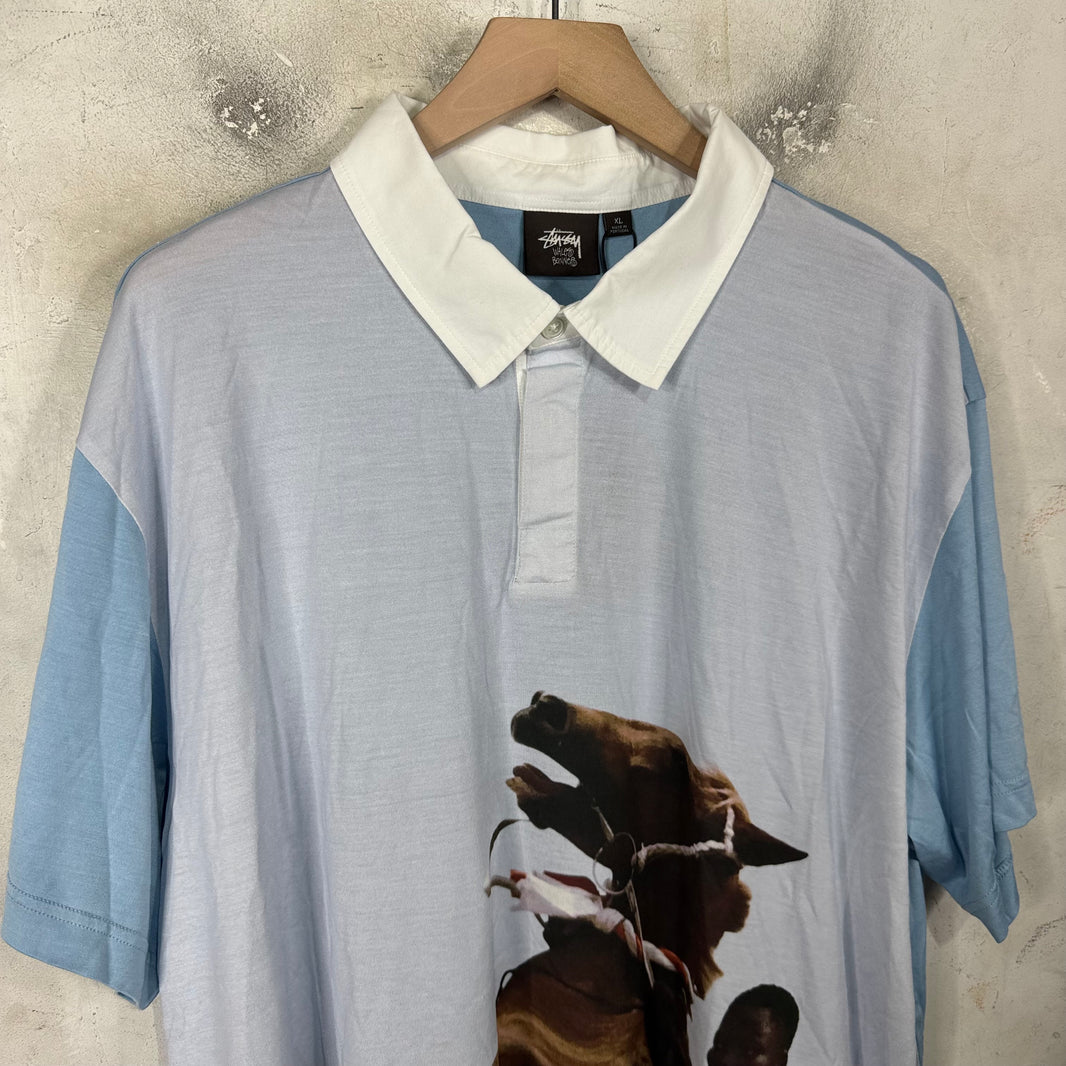 Stussy x Wales Bonner Printed Polo Shirt