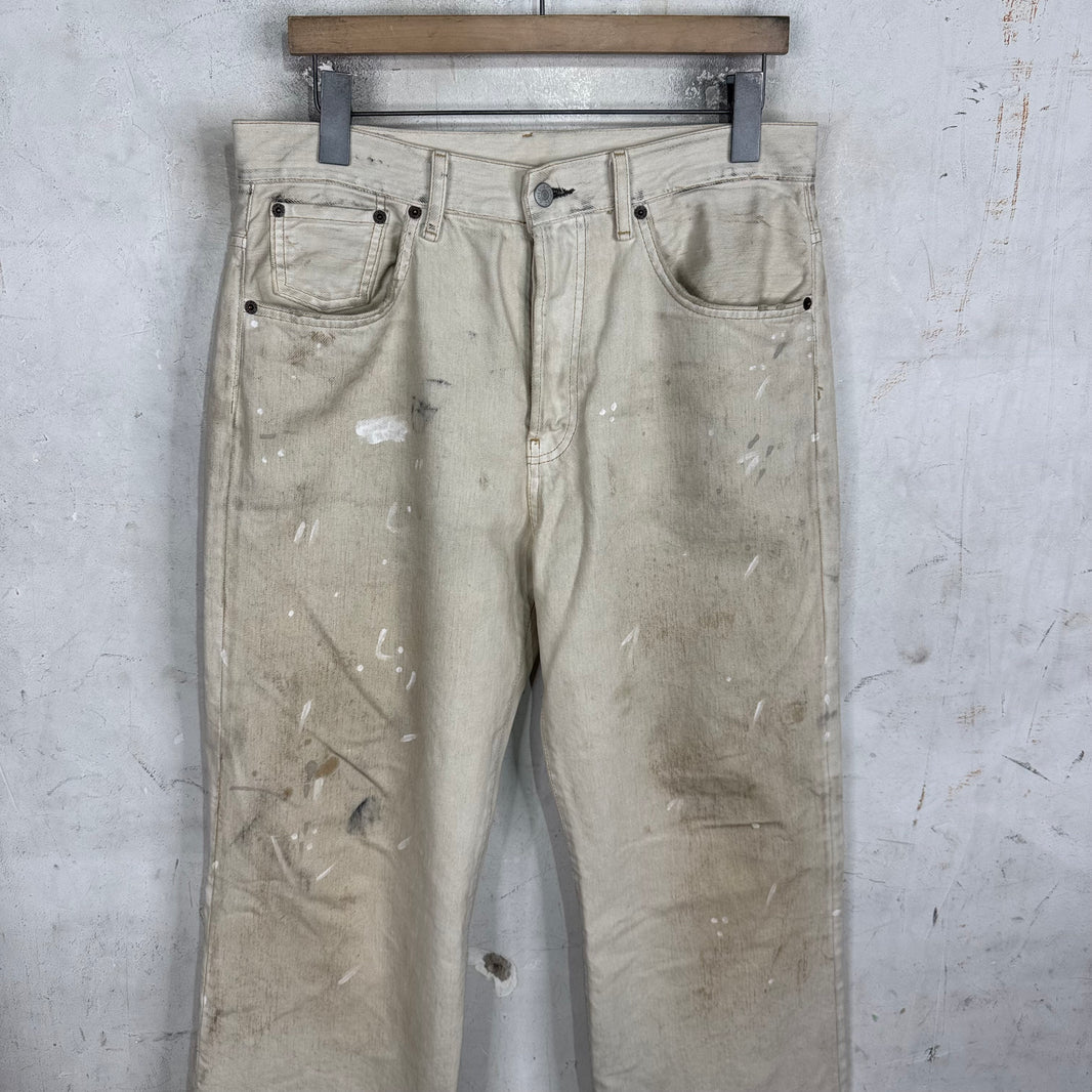 Acne Studios 2021M Trafalgar White Painter Jeans