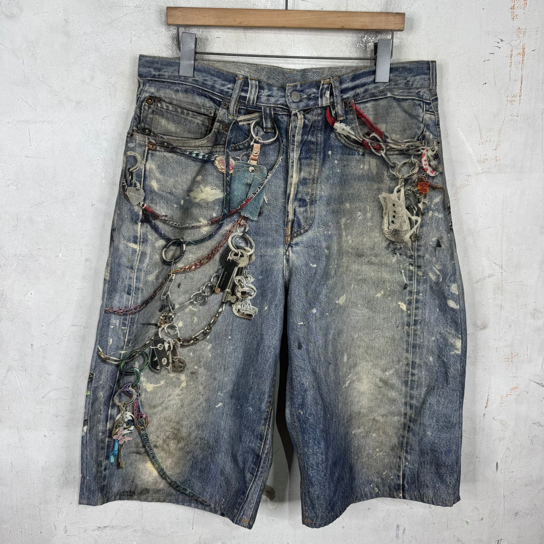 Acne Studios Trompe Chain Shorts