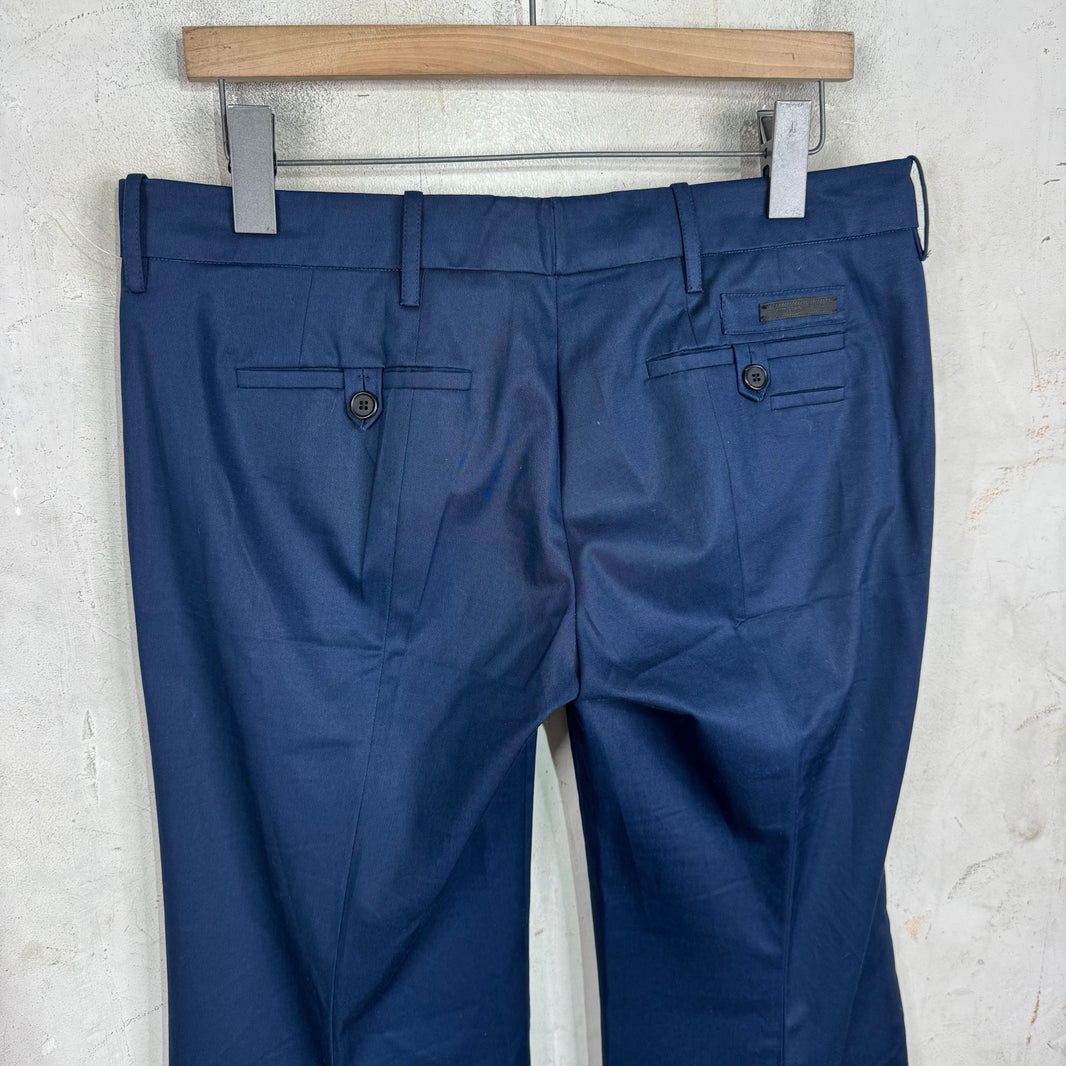 Prada Navy Flared Trousers