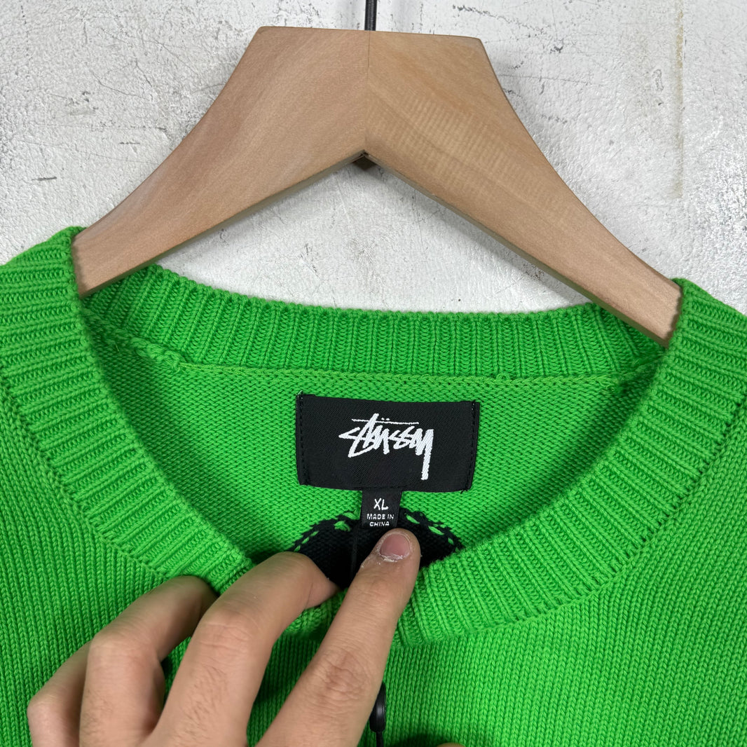 Stussy Green Crown Sweater