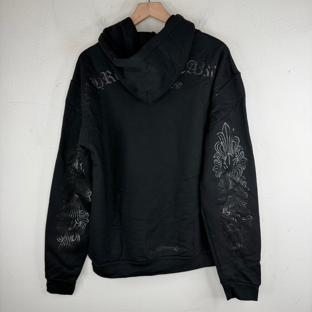 Chrome Hearts Black Tonal Horseshoe Hoodie