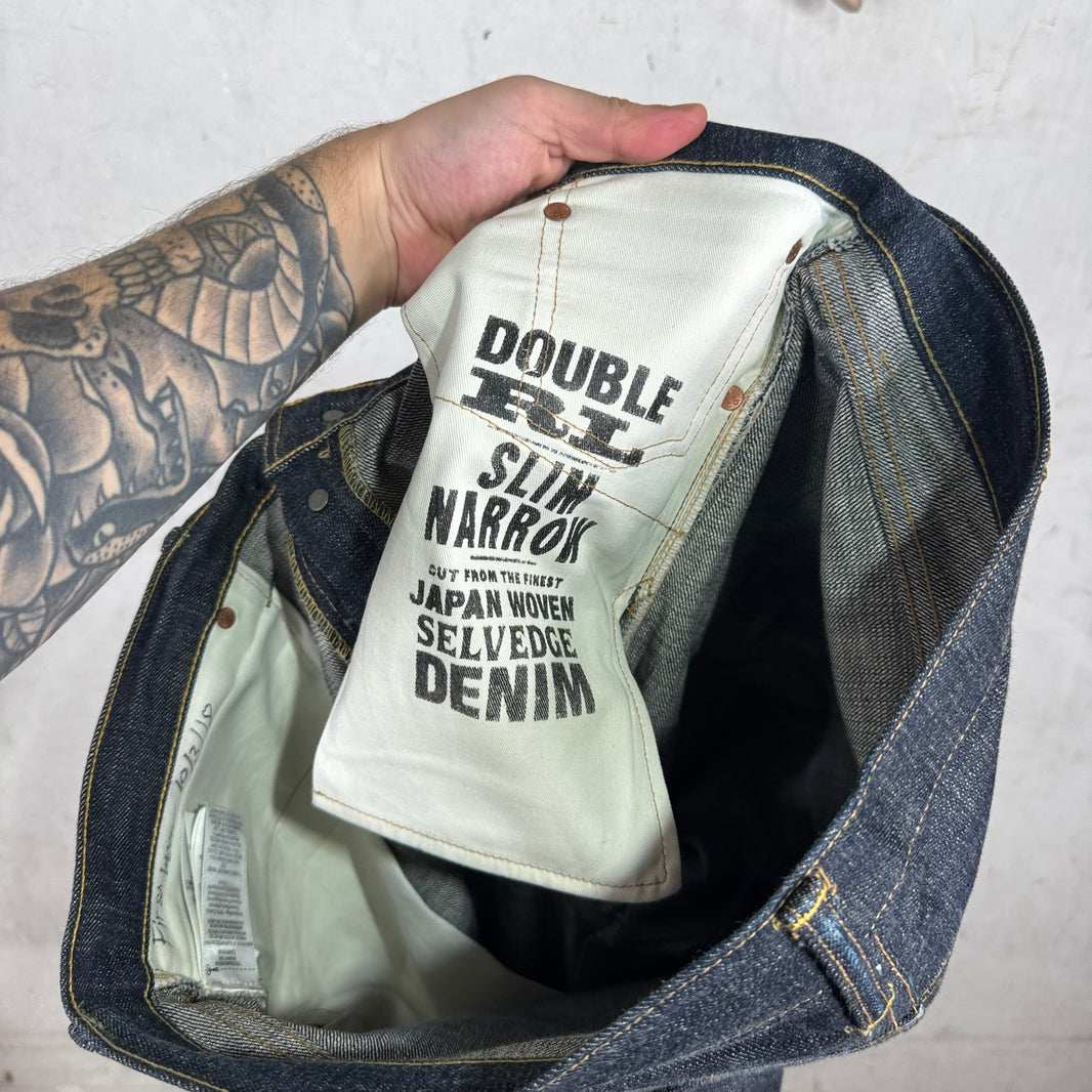 RRL Slim Narrow Raw Selvedge Jeans
