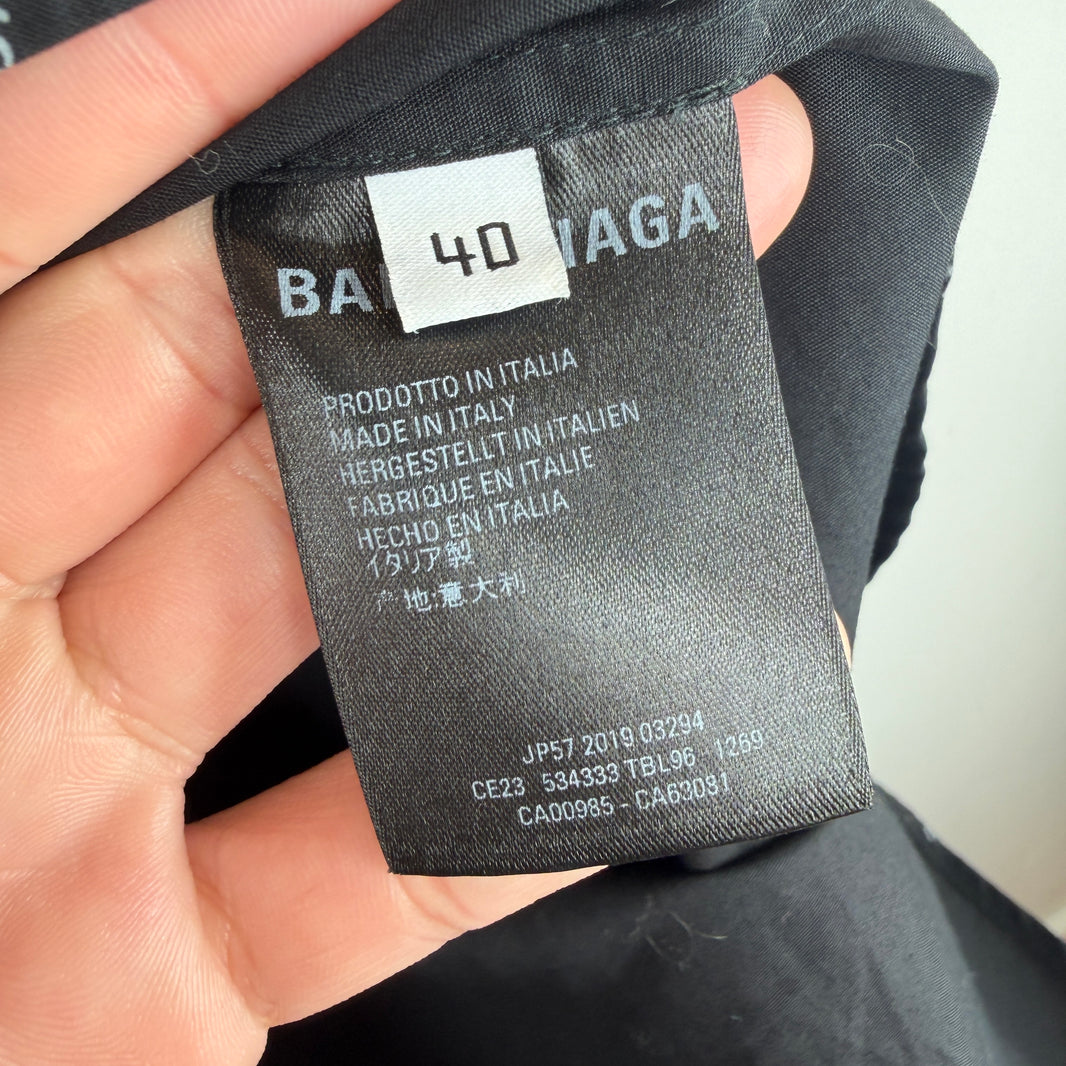 Balenciaga Repeat Logo L/S Button-Up Shirt