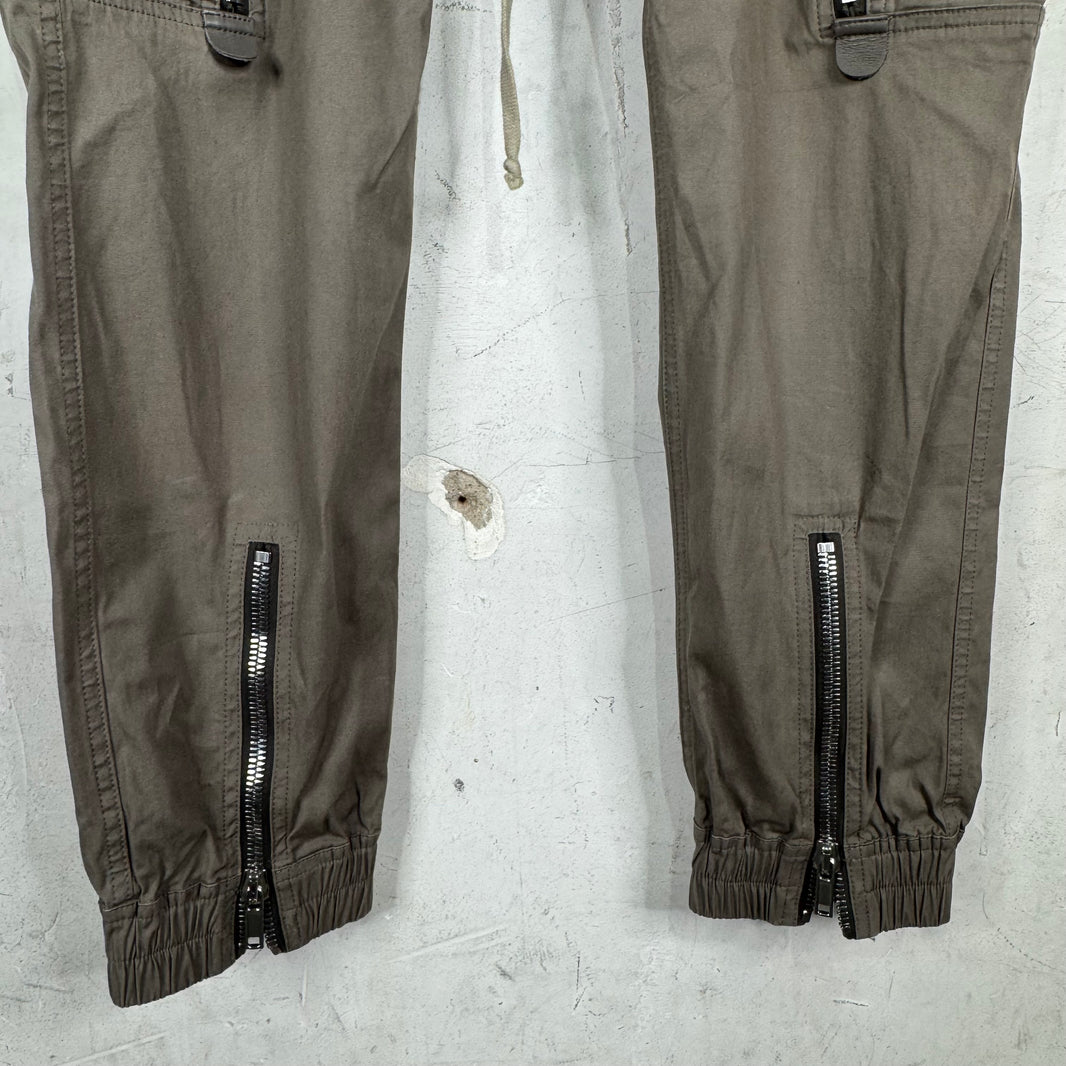 Rick Owens Phlegethon Dust Canvas Bauhaus Jogger