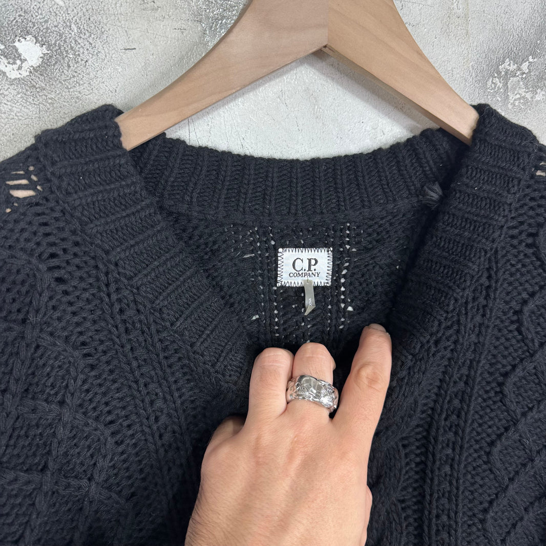 CP Company Logo Fair Isle Knit Sweater