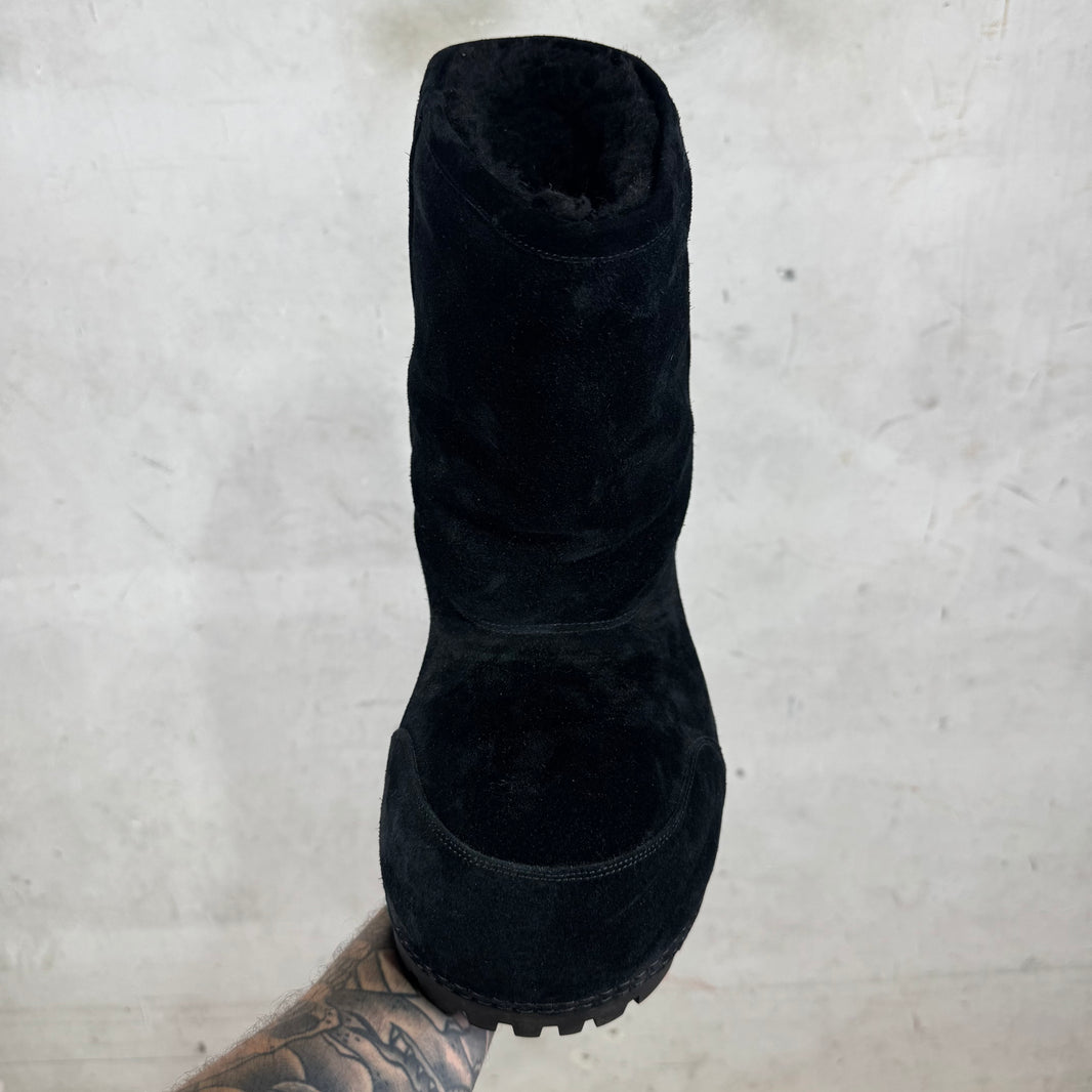 Balenciaga Black Suede Alaska Boots