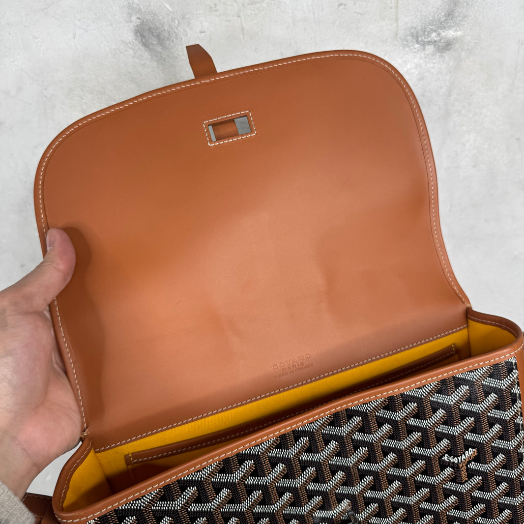 Goyard Brown Belvedere MM Messenger Bag