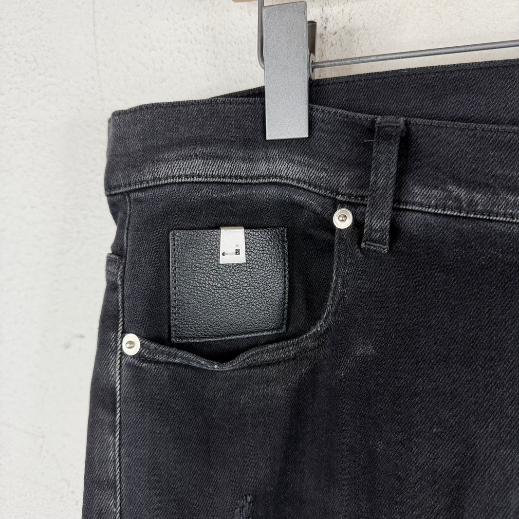 Alyx Skinny Distressed Black Jeans