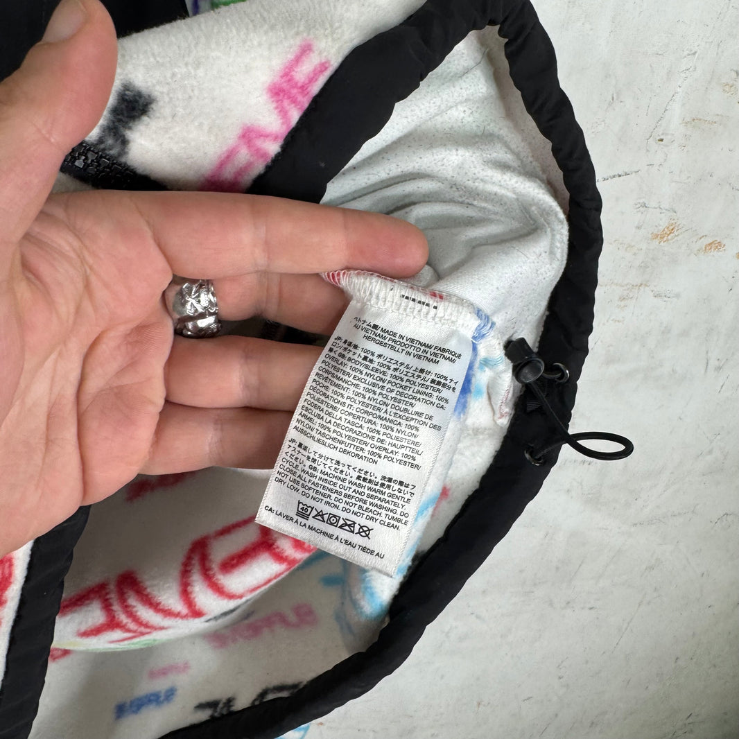 Supreme x TNF Multitcolor Script Denali Fleece