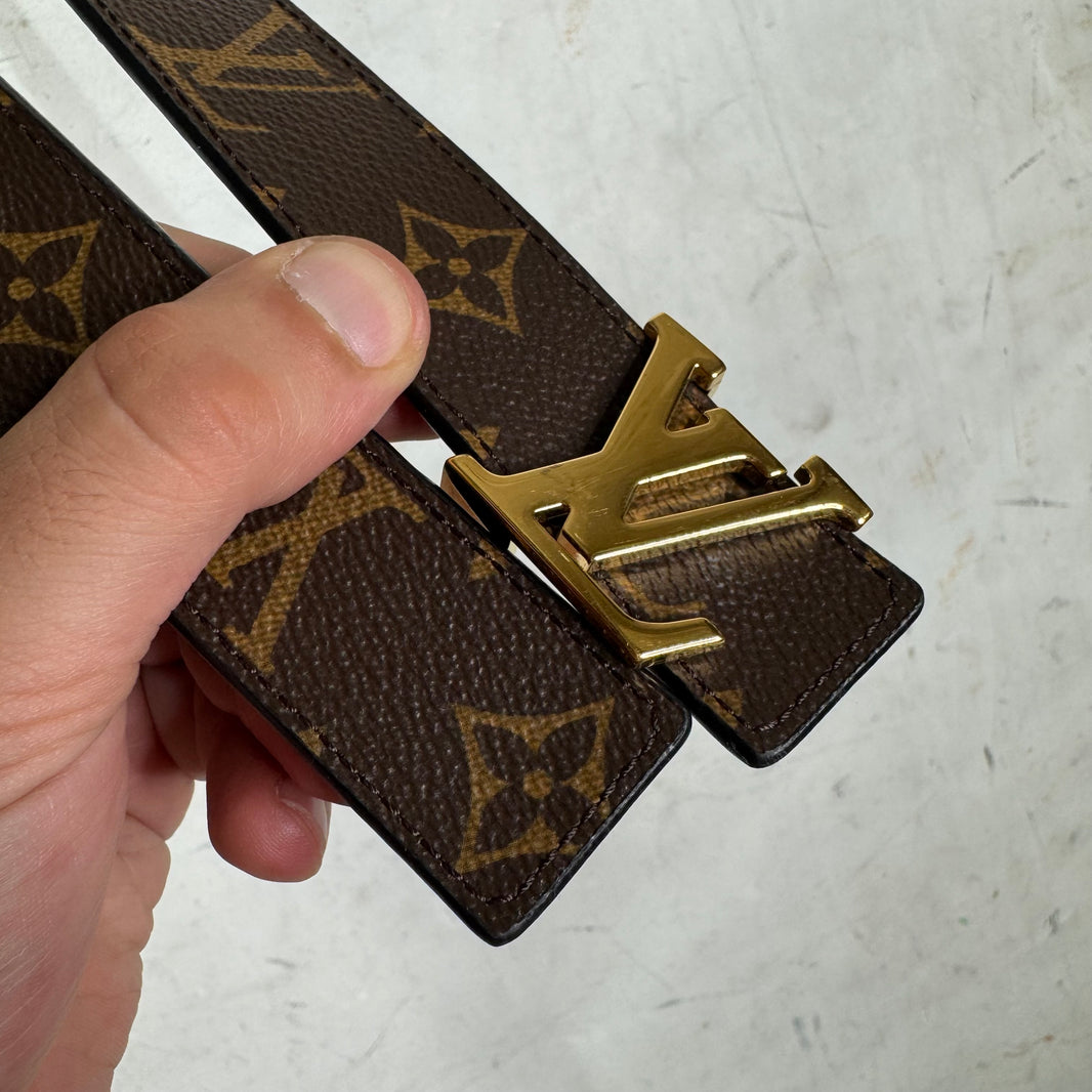 Louis Vuitton Monogram Skinny Logo Belt