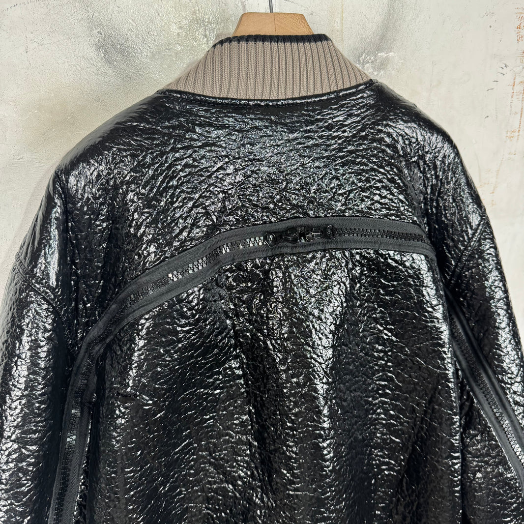 Dries Van Noten PVC Coated Back Zip Bomber