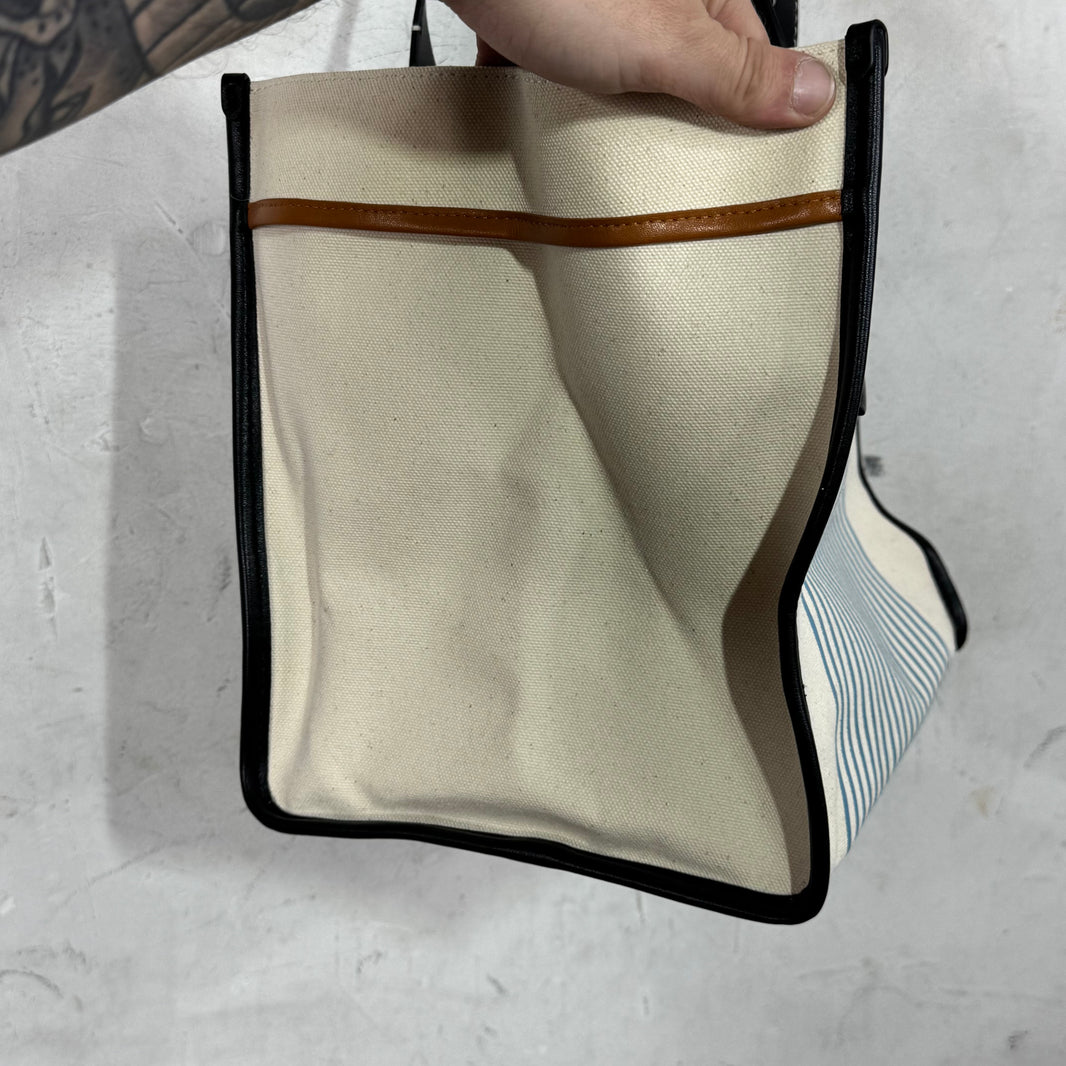 Proenza Striped Tote Bag