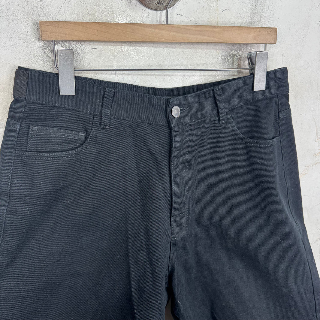 Raf Simons Elastic Buckle Black Jorts