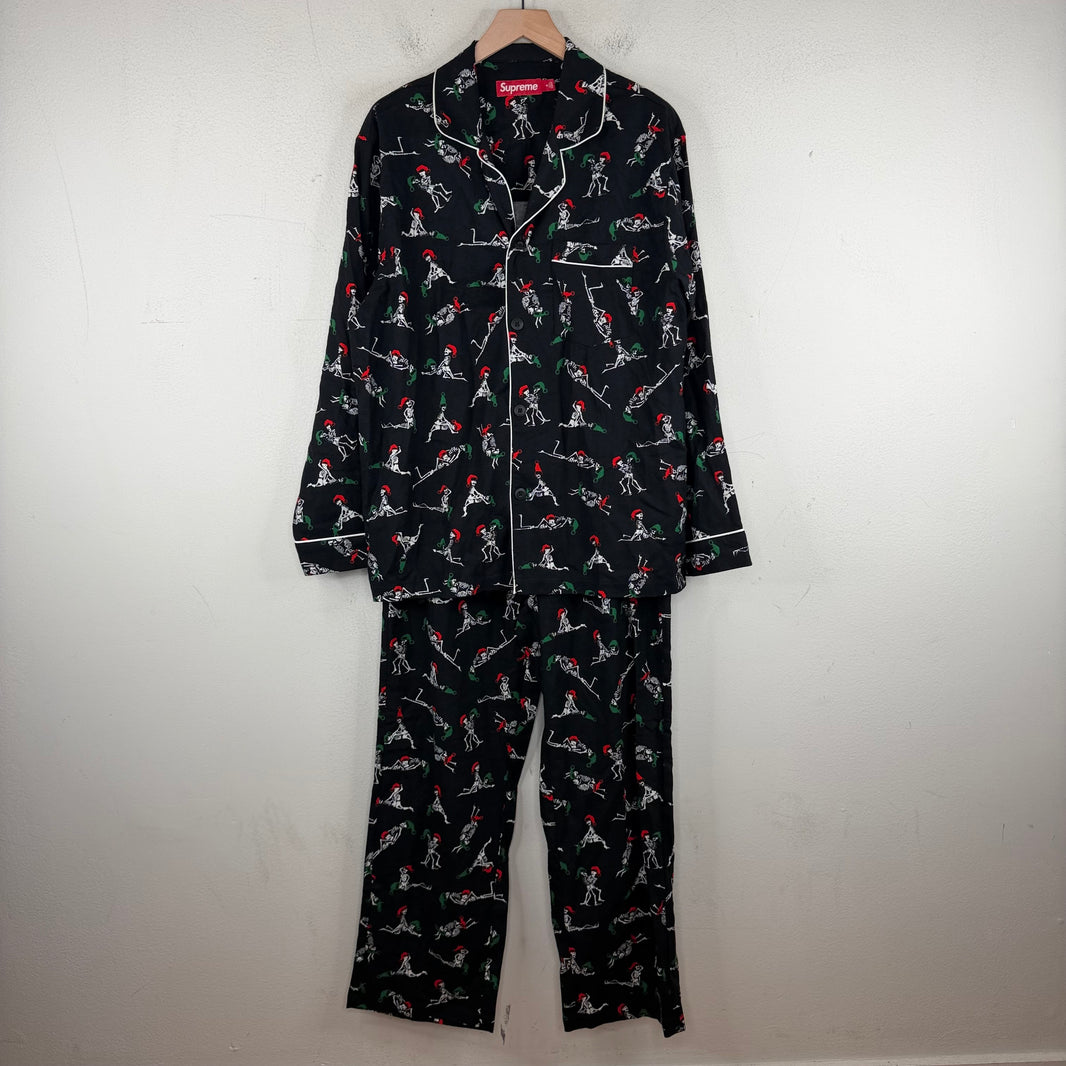 Supreme Holiday Skeleton Pajama Set