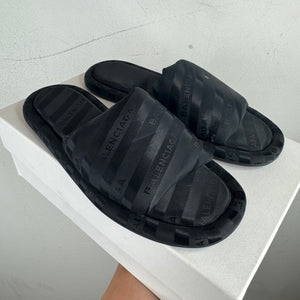 Balenciaga Diagonal Stripe Sandals