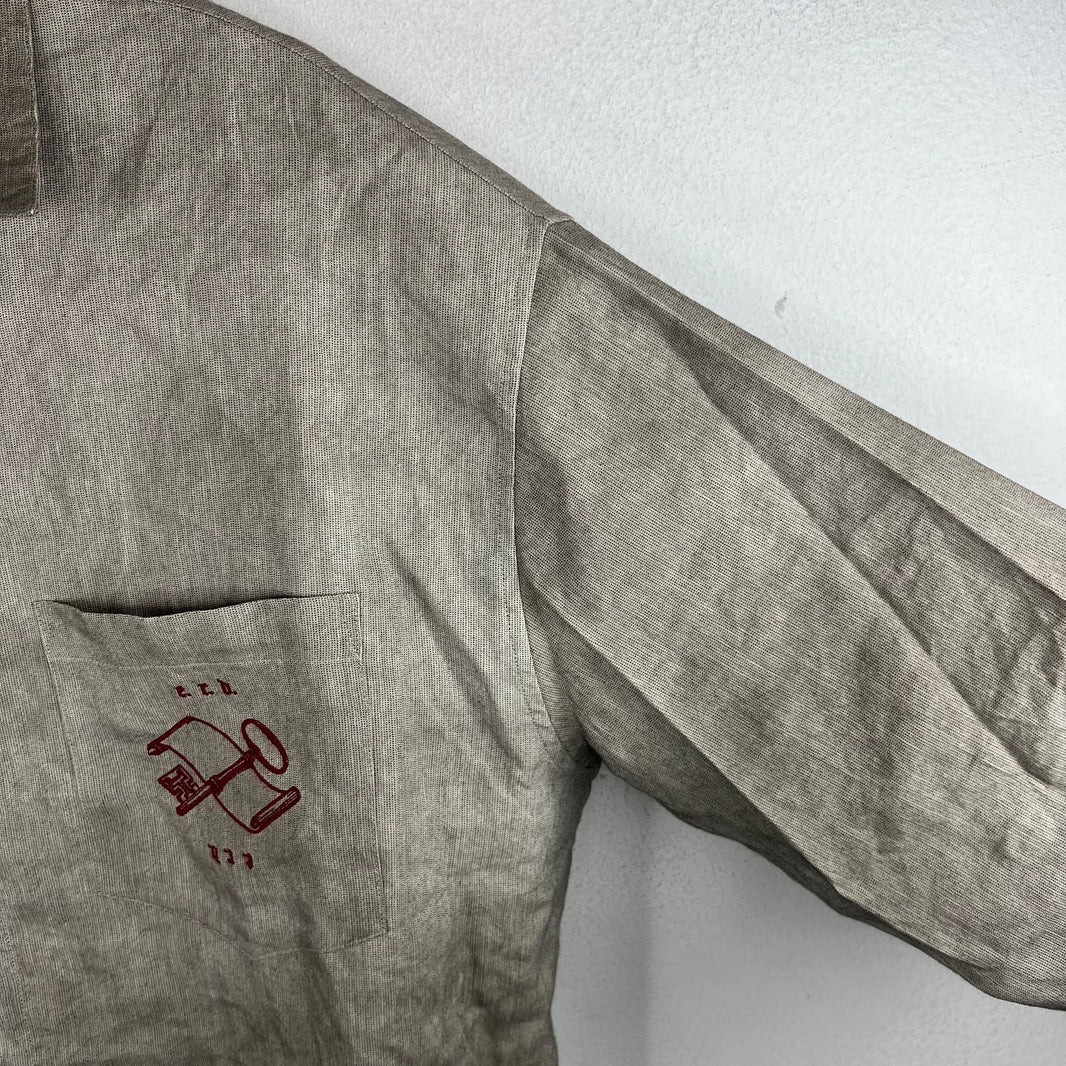ERD Artist Embroidered L/S Button Up Shirt