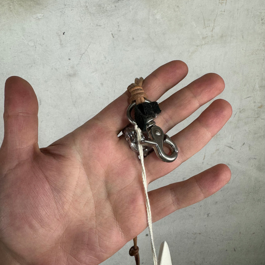 Our Legacy Brown Leather Ladon Keychain