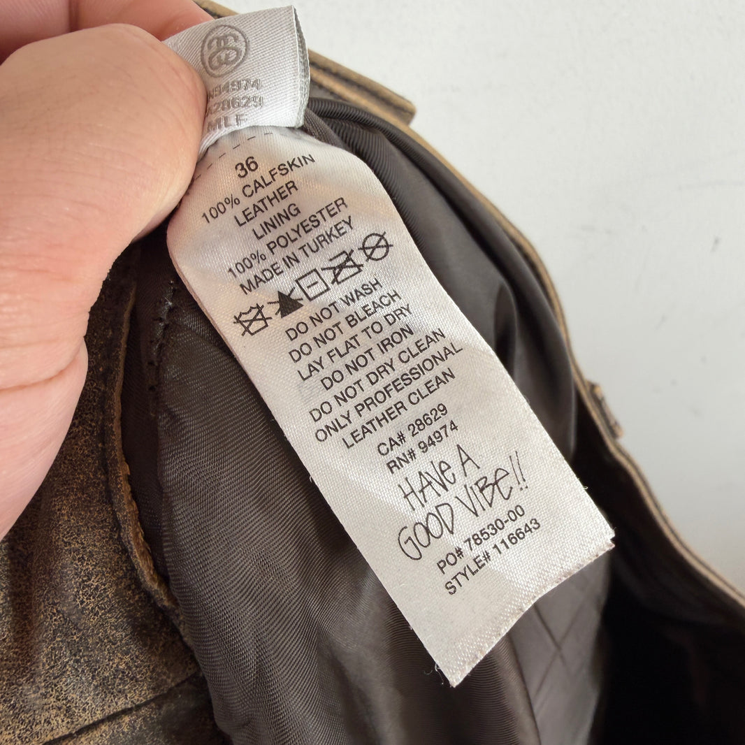 Stussy Leather Carpenter Pants