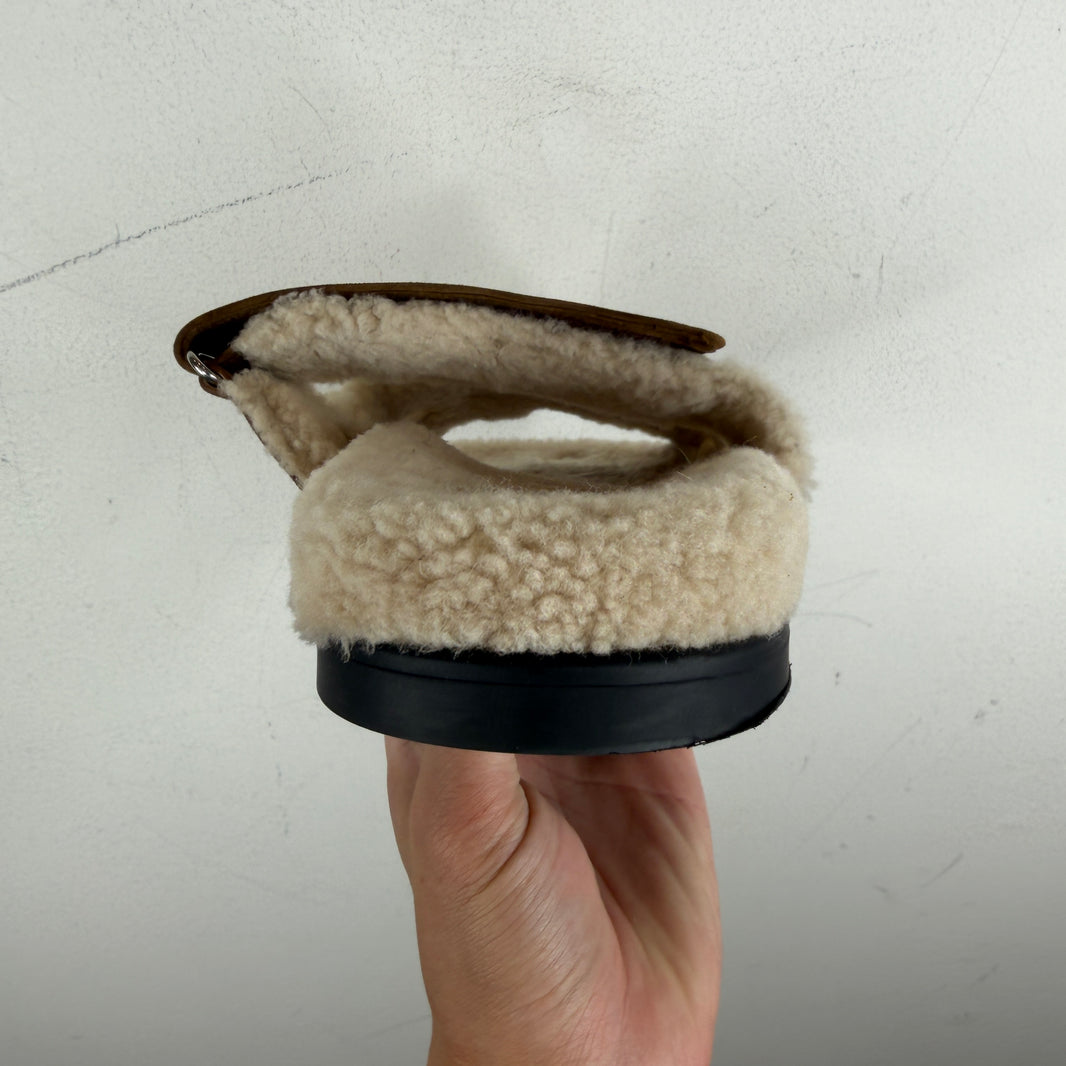 Hermes Shearling Chypre Slides