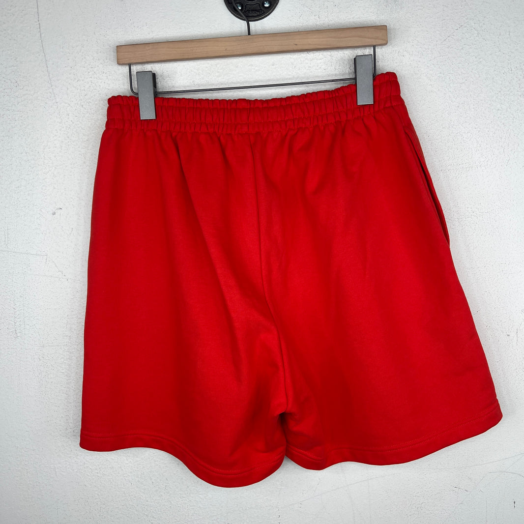 Balenciaga Red Campaign Embroidered Sweatshorts
