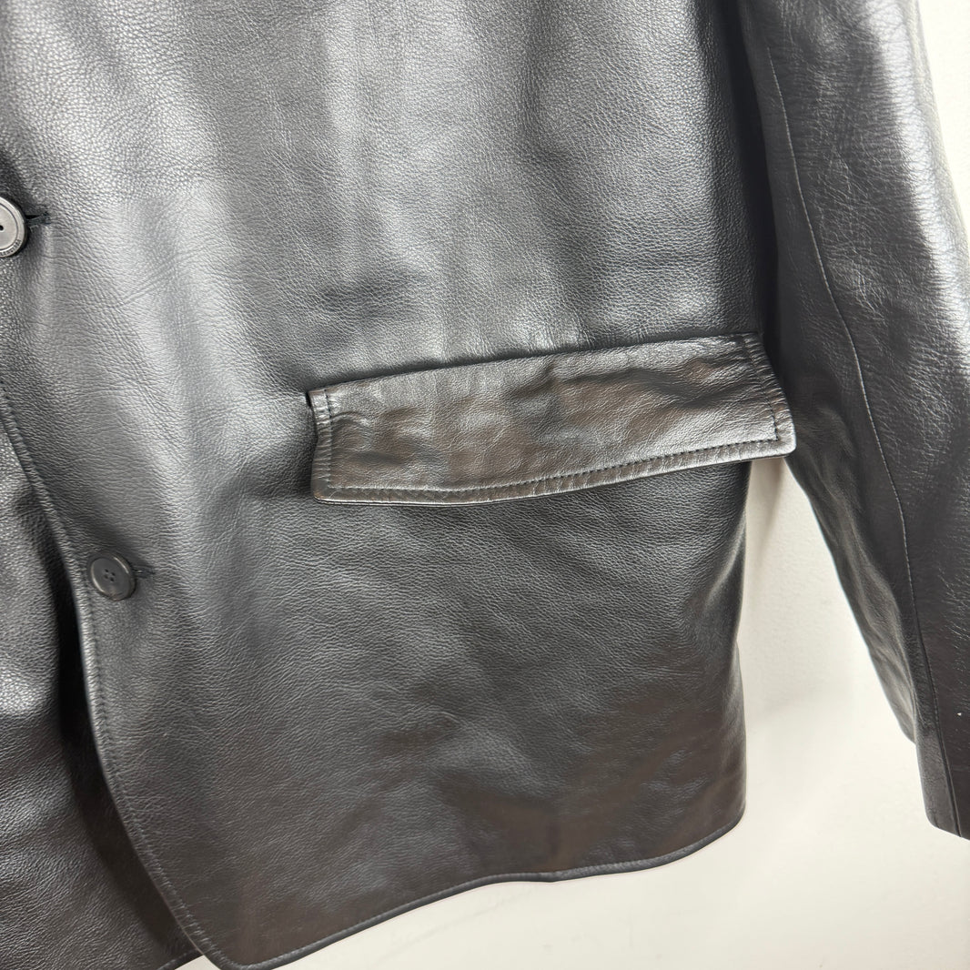 Balenciaga Sample Leather Blazer