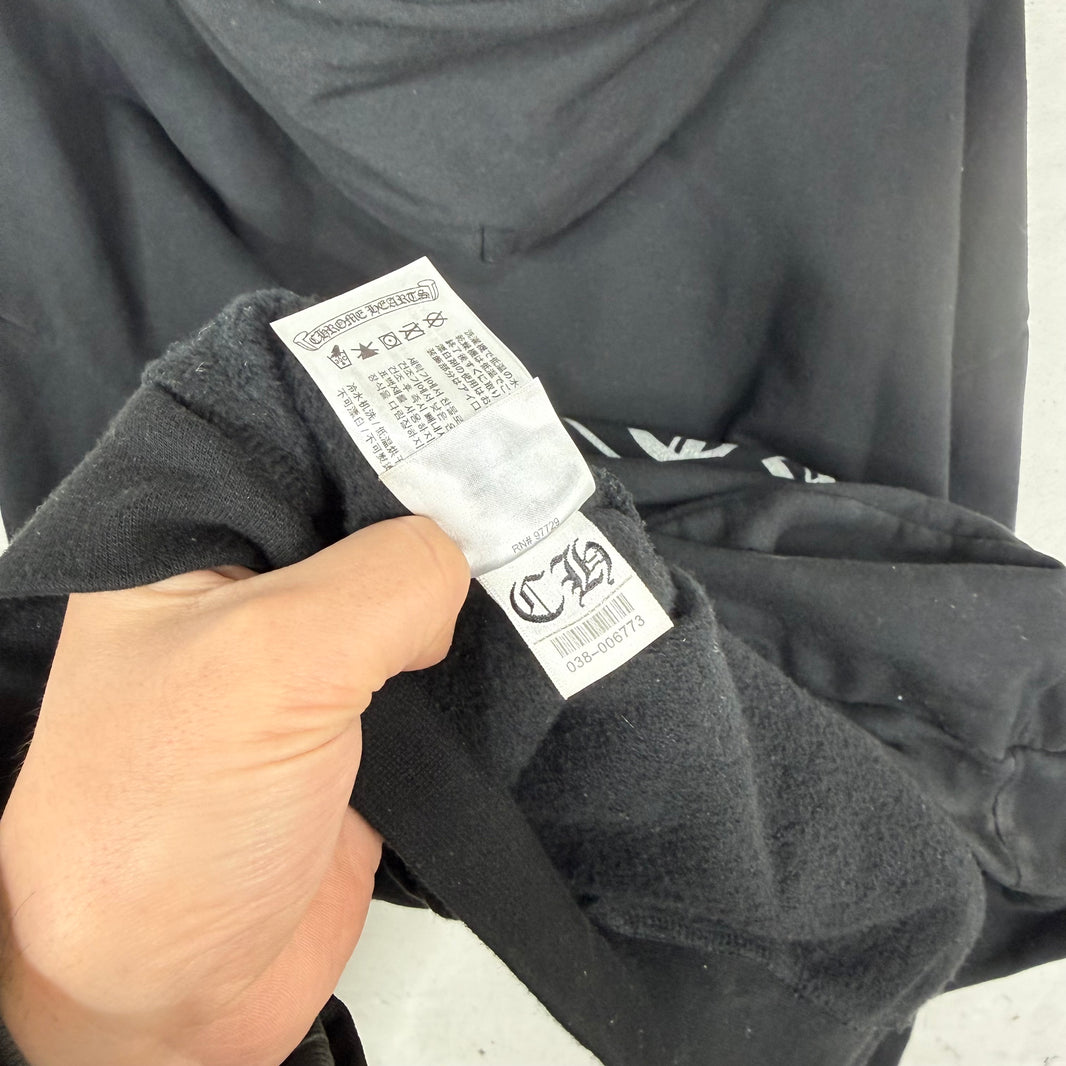 Chrome Hearts Silver Glitter Horseshoe Hoodie