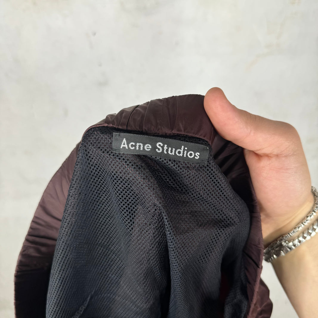 Acne Studios Maroon Nylon Swim Trunks