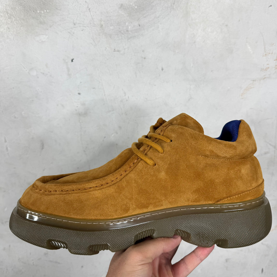 Burberry Chunky Suede Derby Shoes