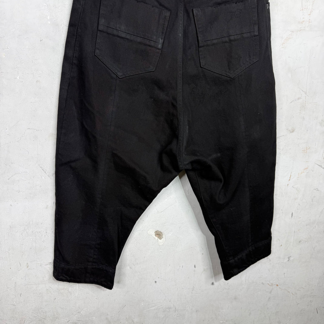 Julius SS13 Black Denim Capris