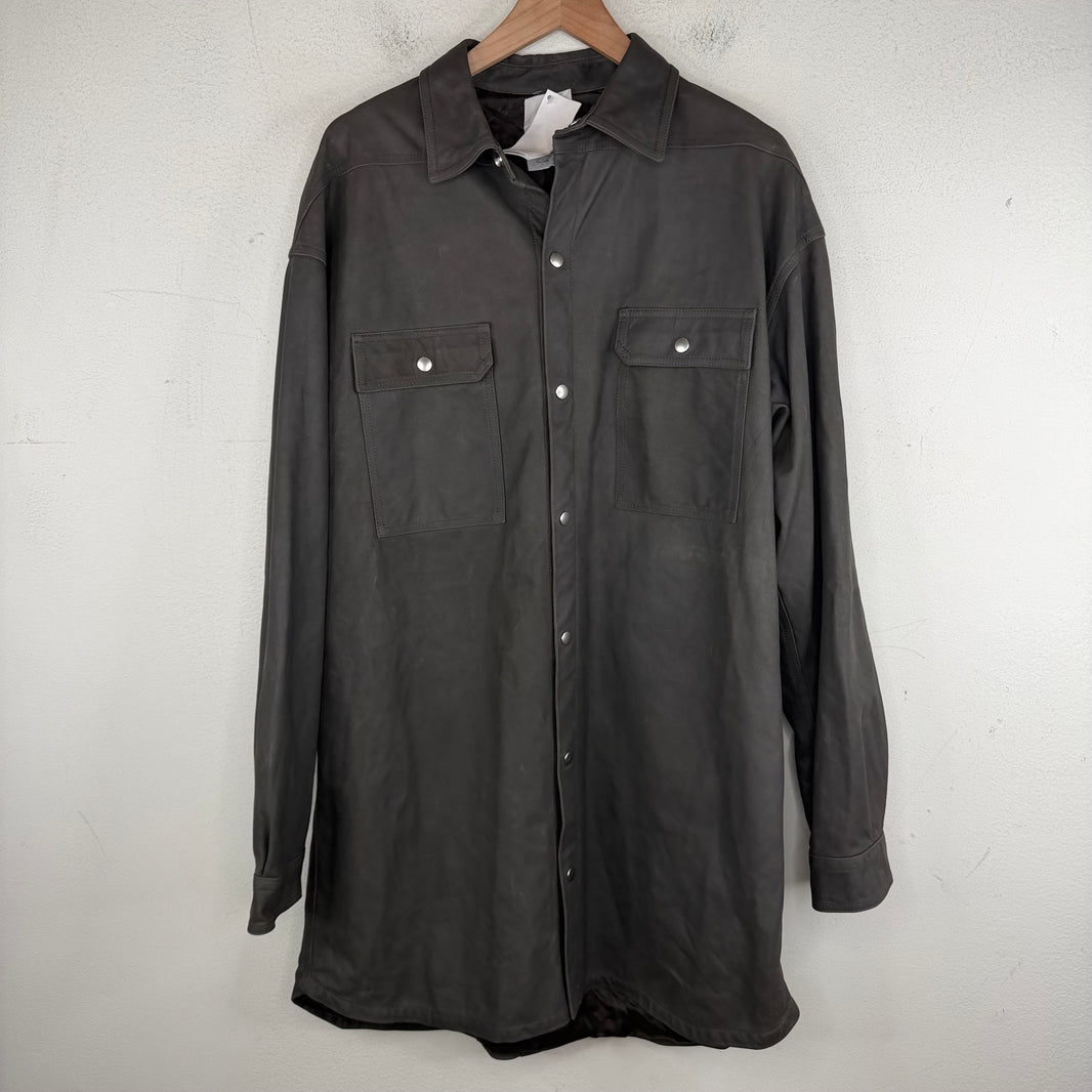 Rick Owens Western Leather Overshirt