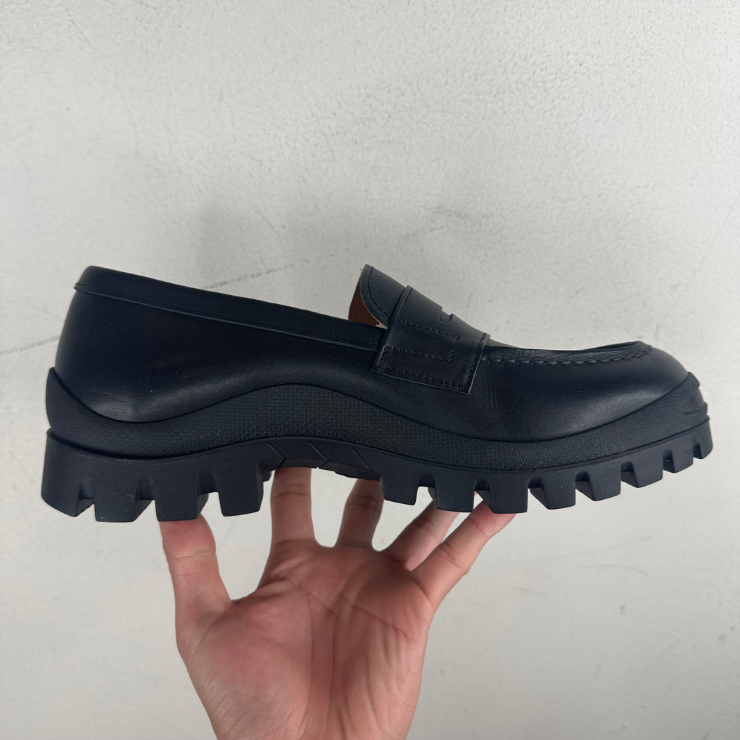Hender Scheme Black Lug Penny Loafers