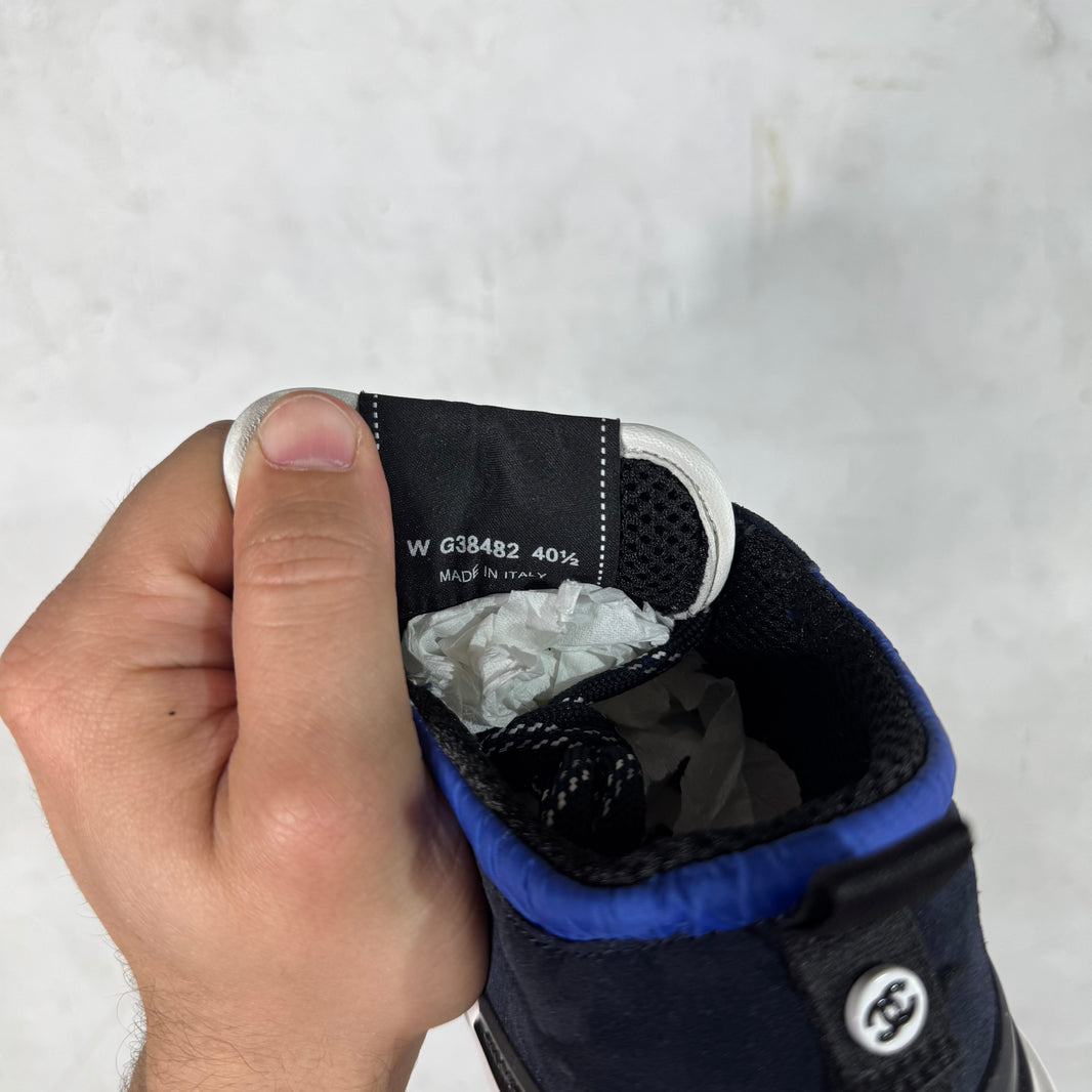 Chanel Blue Suede Runner Trainers
