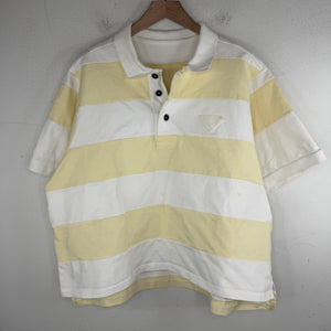 Prada Striped Panelled Polo T-Shirt