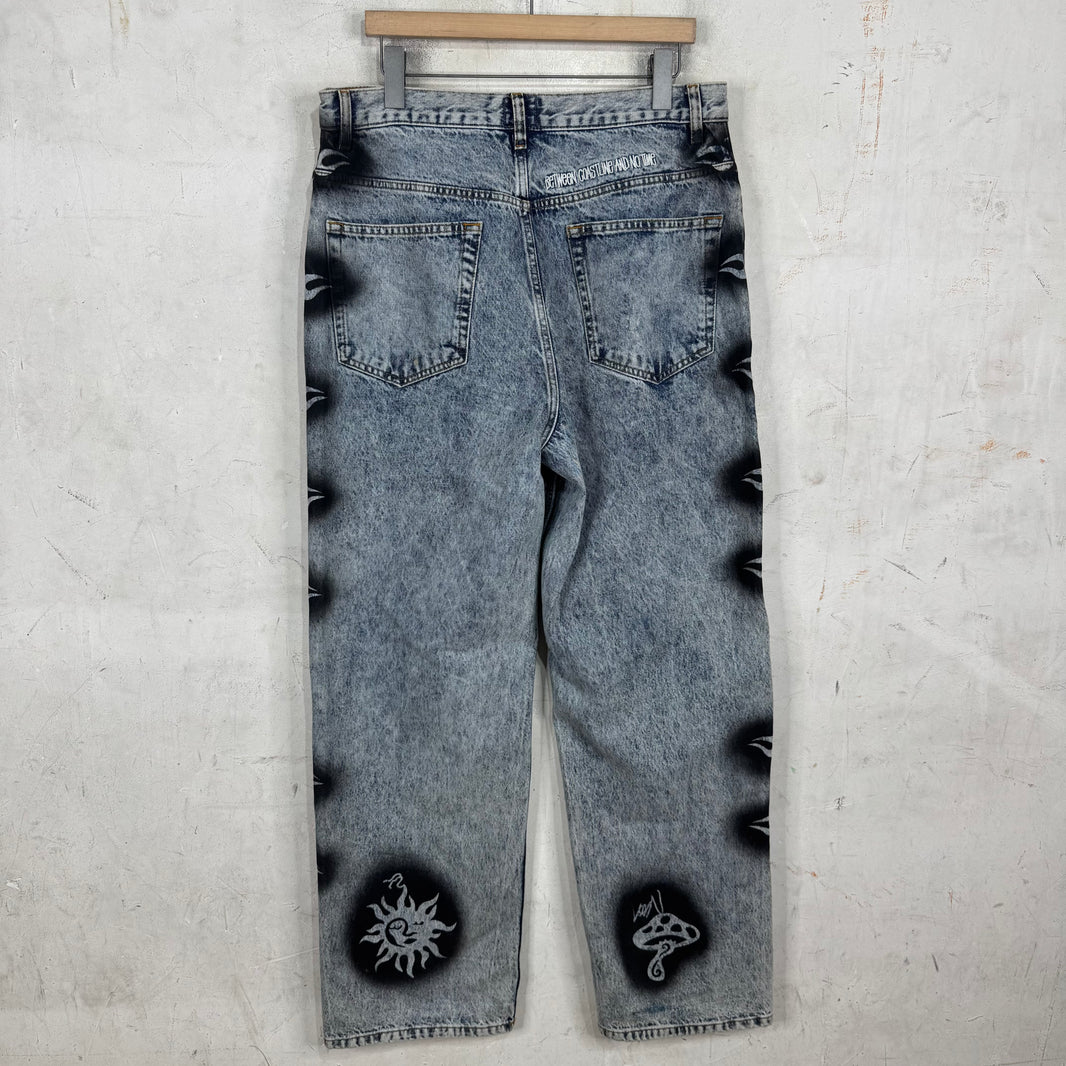 Stussy x Dries Van Noten Stencil Jeans
