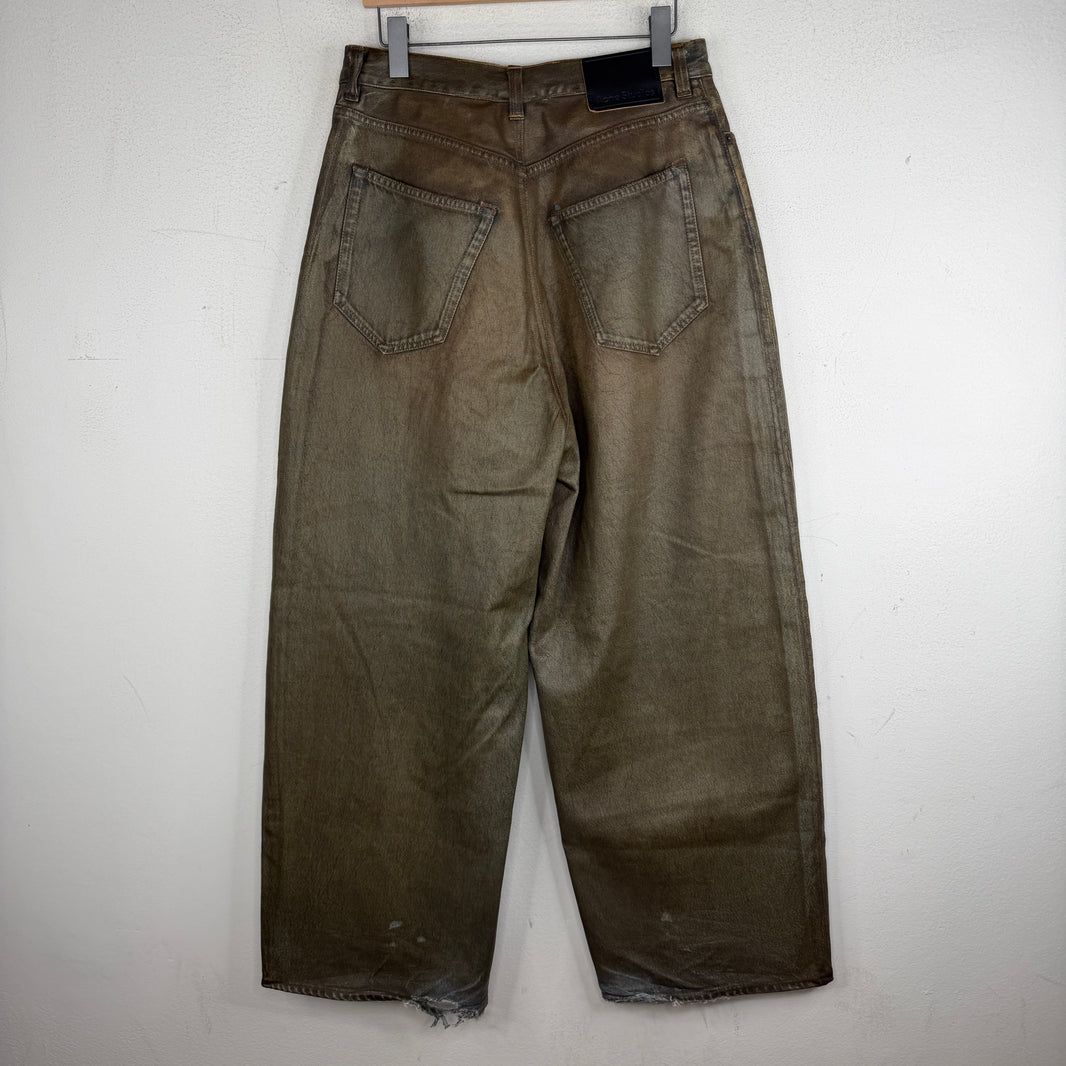 Acne Studios Baggy Waxed Denim Jeans