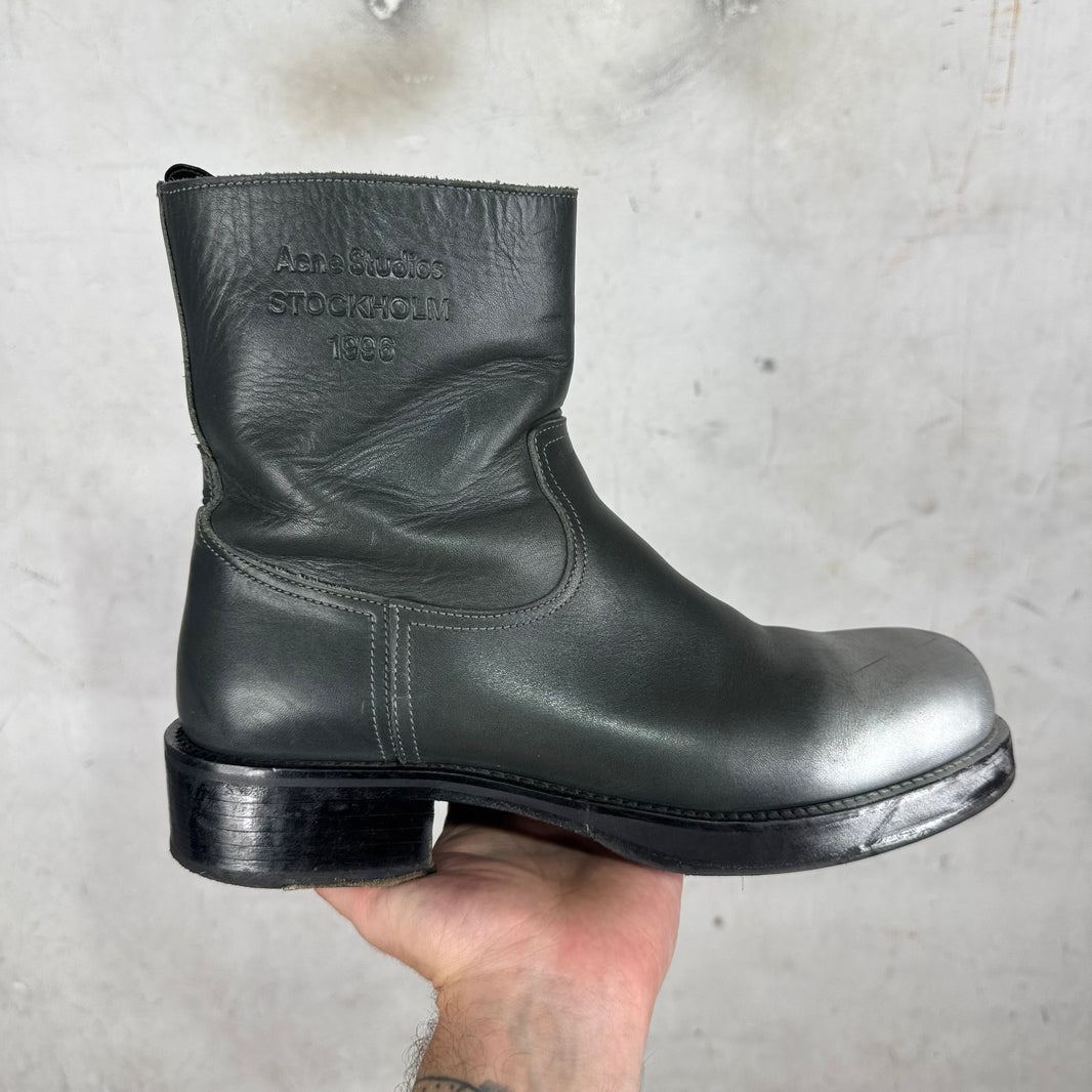 Acne Studios Silver Toe Boots