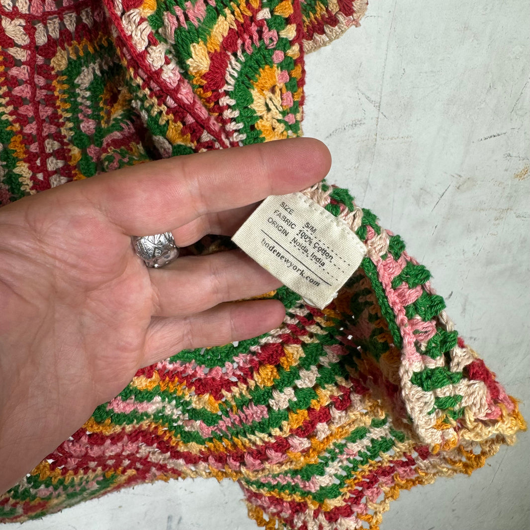 Bode Multicolor Crochet Shirt