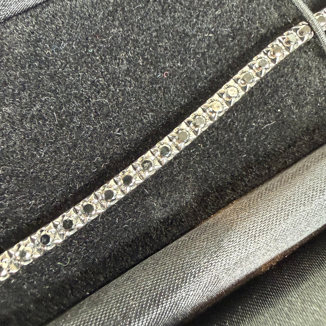 XIVKarats 18K Black Diamond Tennis Bracelet