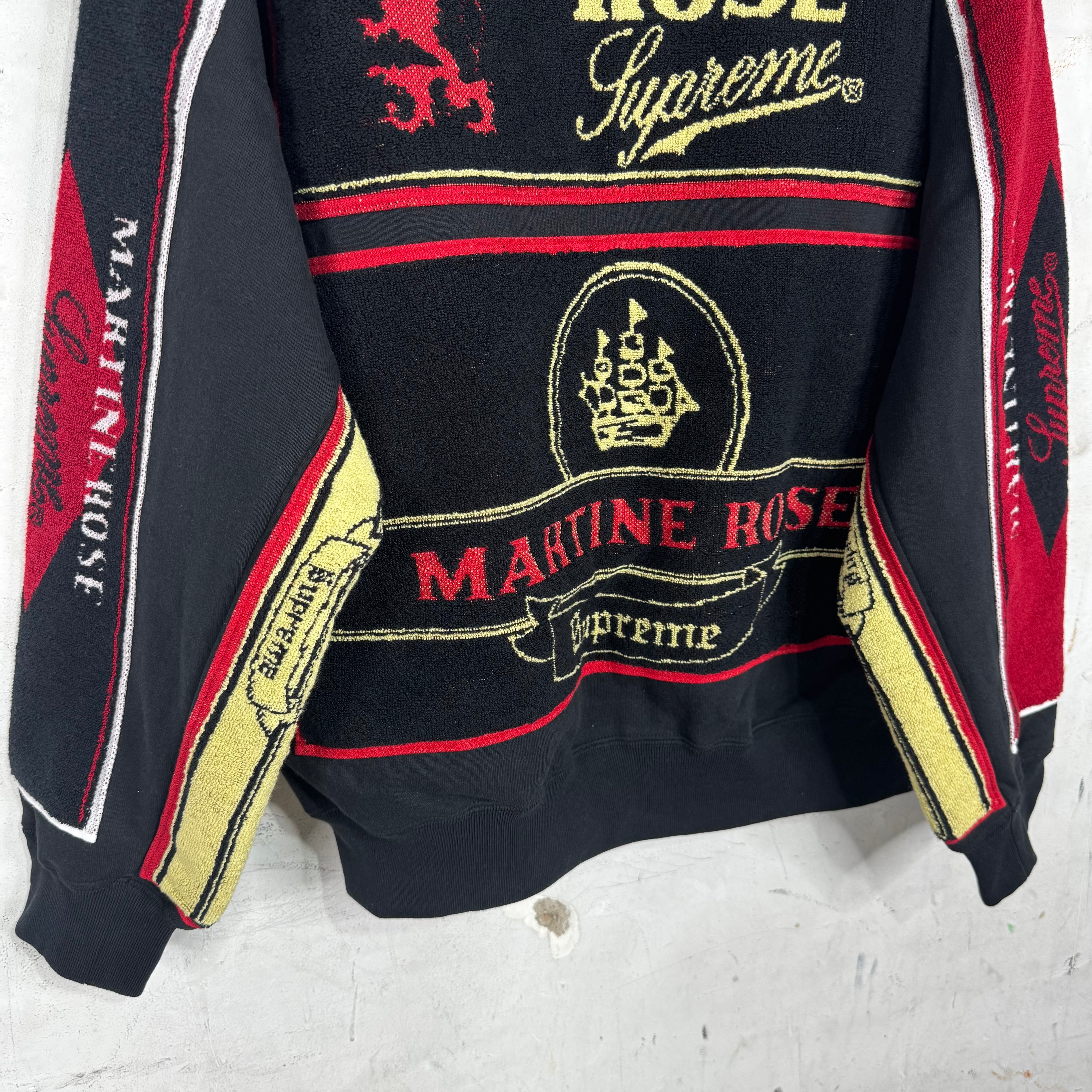Supreme x Martine Rose Black Towel Zip Hoodie – www.Lukes.store