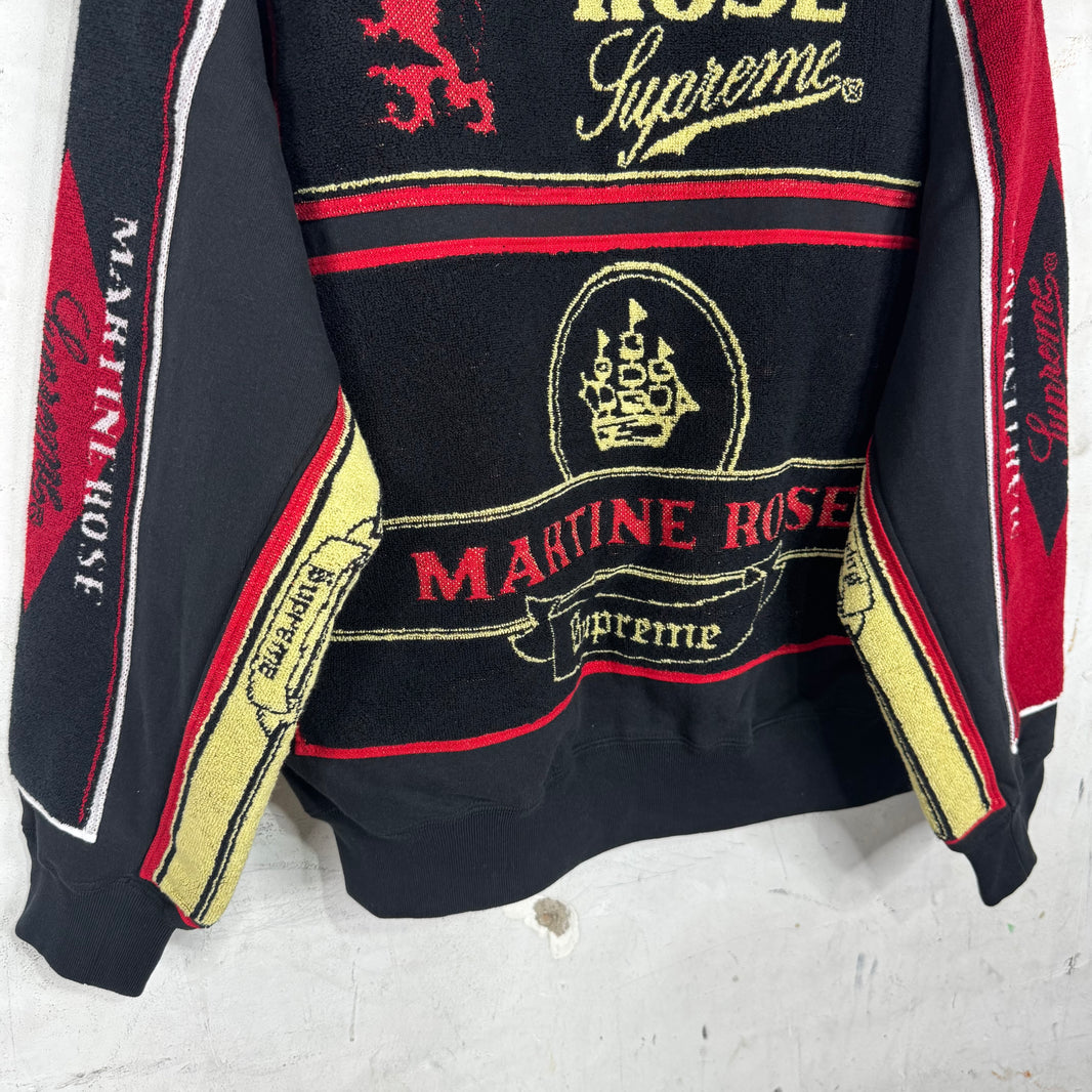 Supreme x Martine Rose Black Towel Zip Hoodie