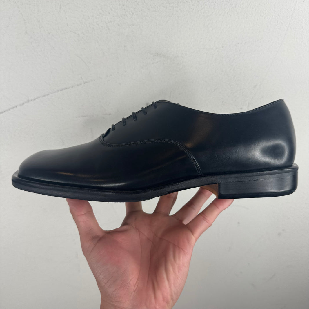 Hender Scheme Black Square Toe Derbies